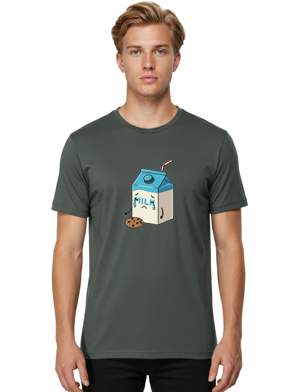 Sad-Milk-Carton-2 Men'S Graphic Tee, 100% Cotton, Comfortable Casual Summer Wear, Machine Washable, Vintage Camera, Old Camera, Antique Camera, Black Camera, Classic Photography, Photography Equipment, Nostalgic Device, Film Camera, Camera Art Bai330