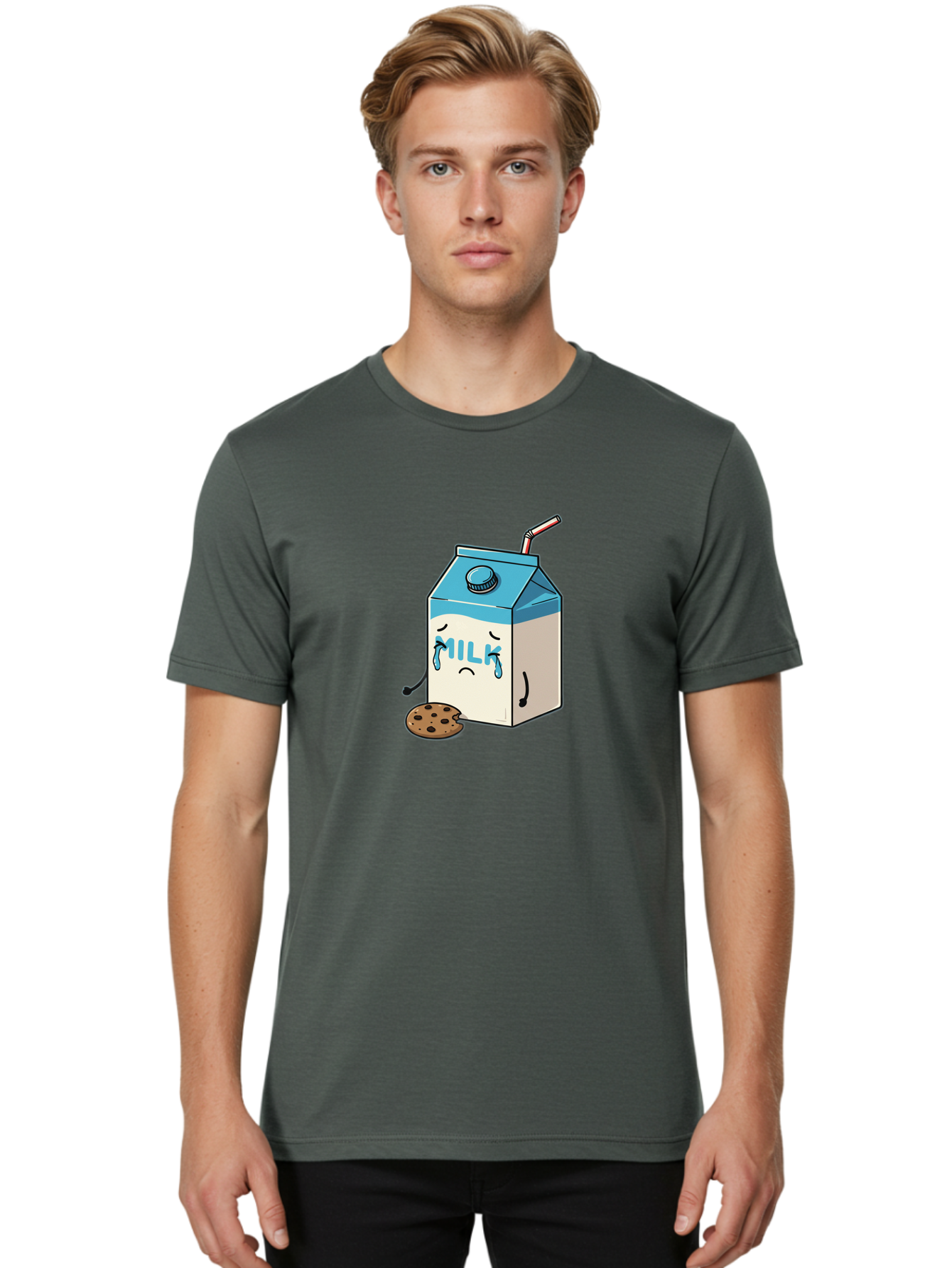 Sad-Milk-Carton-2 Men'S Graphic Tee, 100% Cotton, Comfortable Casual Summer Wear, Machine Washable, Vintage Camera, Old Camera, Antique Camera, Black Camera, Classic Photography, Photography Equipment, Nostalgic Device, Film Camera, Camera Art Bai330