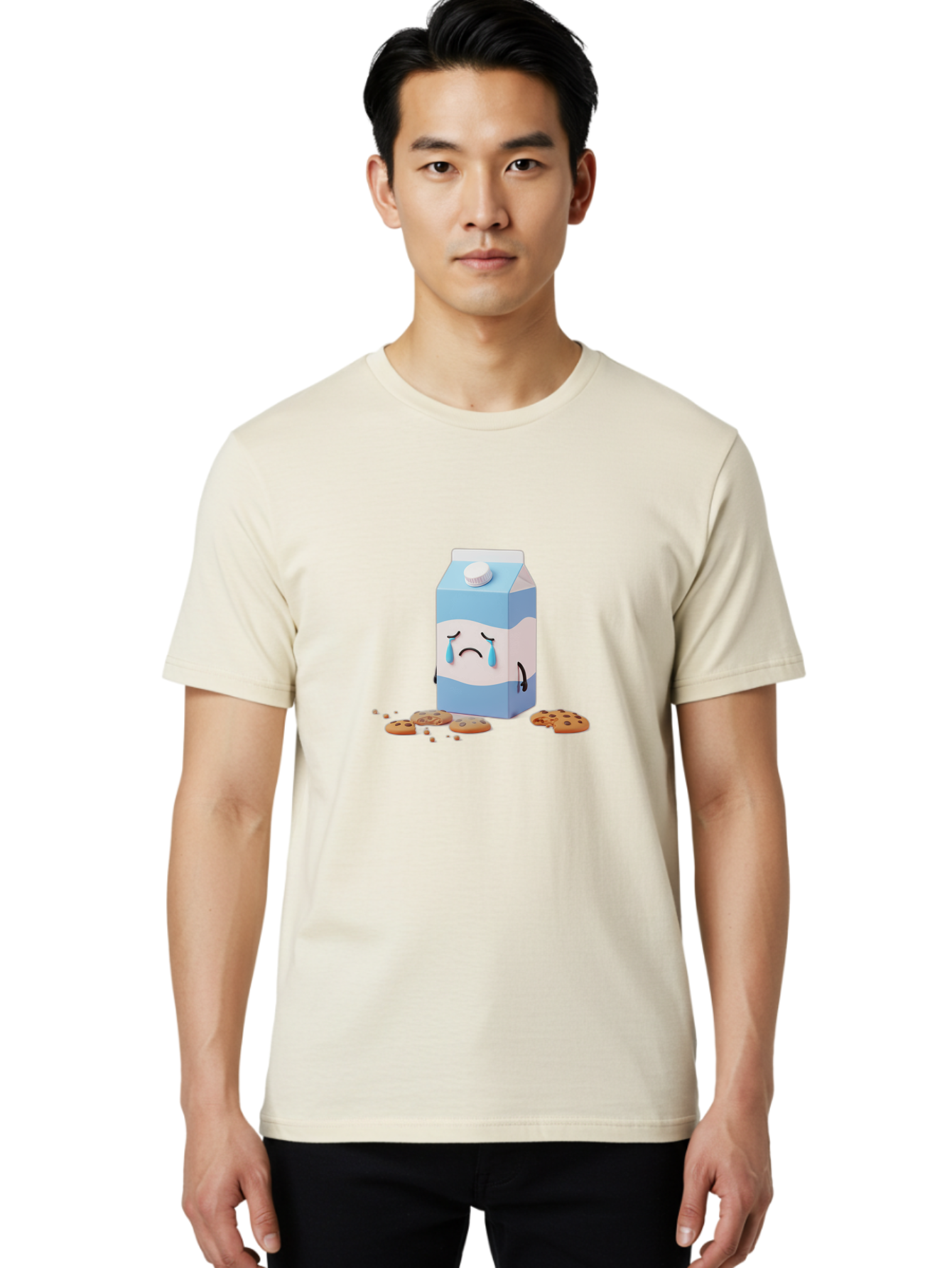 Sad-Milk-Carton-3 Men'S Graphic Tee, 100% Cotton, Comfortable Casual Summer Wear, Machine Washable, Vintage Camera, Old Camera, Antique Camera, Black Camera, Classic Photography, Photography Equipment, Nostalgic Device, Film Camera, Camera Art Bai331