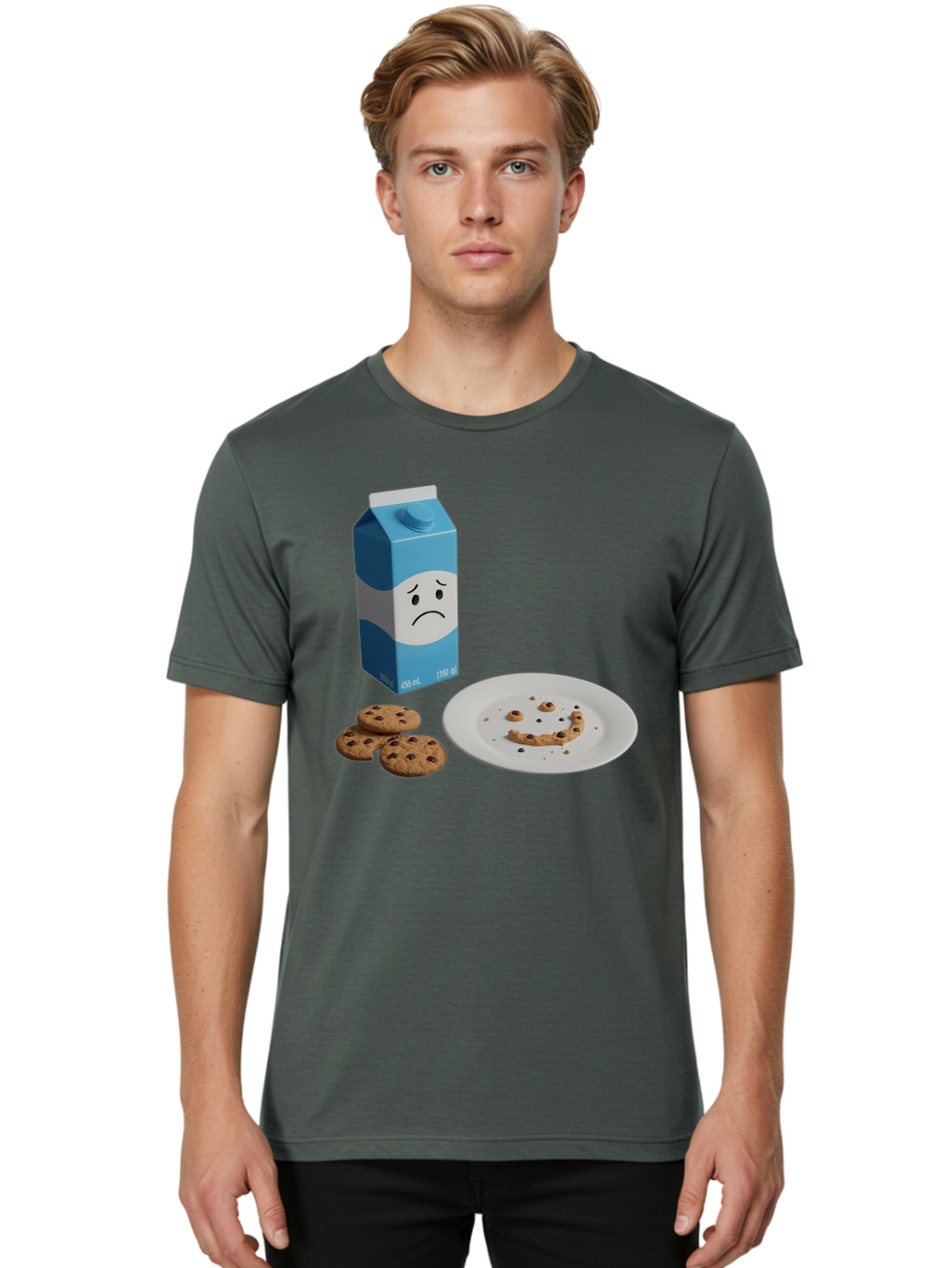 Sad-Milk-Carton-4 Men'S Graphic Tee, 100% Cotton, Comfortable Casual Summer Wear, Machine Washable, Vintage Camera, Old Camera, Antique Camera, Black Camera, Classic Photography, Photography Equipment, Nostalgic Device, Film Camera, Camera Art Bai332