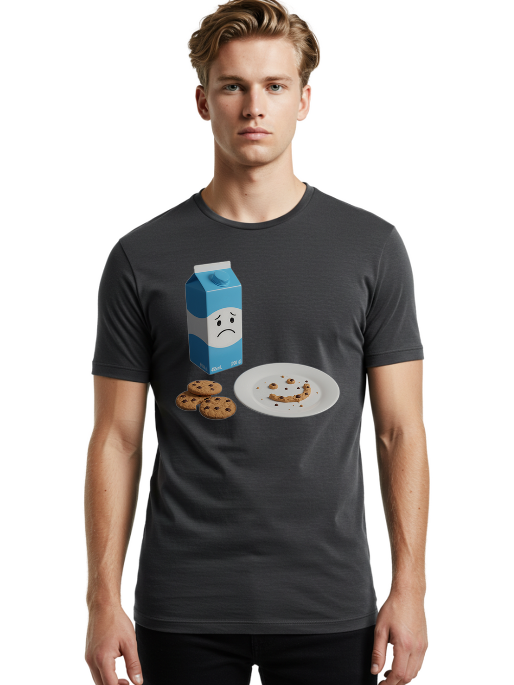 Sad-Milk-Carton-4 Men'S Graphic Tee, 100% Cotton, Comfortable Casual Summer Wear, Machine Washable, Vintage Camera, Old Camera, Antique Camera, Black Camera, Classic Photography, Photography Equipment, Nostalgic Device, Film Camera, Camera Art Bai332