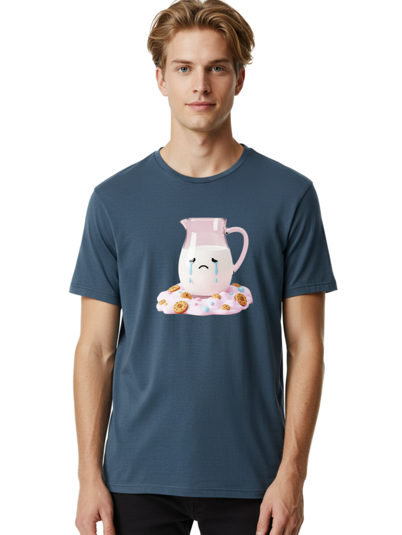 Sad-Milk-Jug Men'S Graphic Tee, 100% Cotton, Comfortable Casual Summer Wear, Machine Washable, Vintage Camera, Old Camera, Antique Camera, Black Camera, Classic Photography, Photography Equipment, Nostalgic Device, Film Camera, Camera Art Bai335