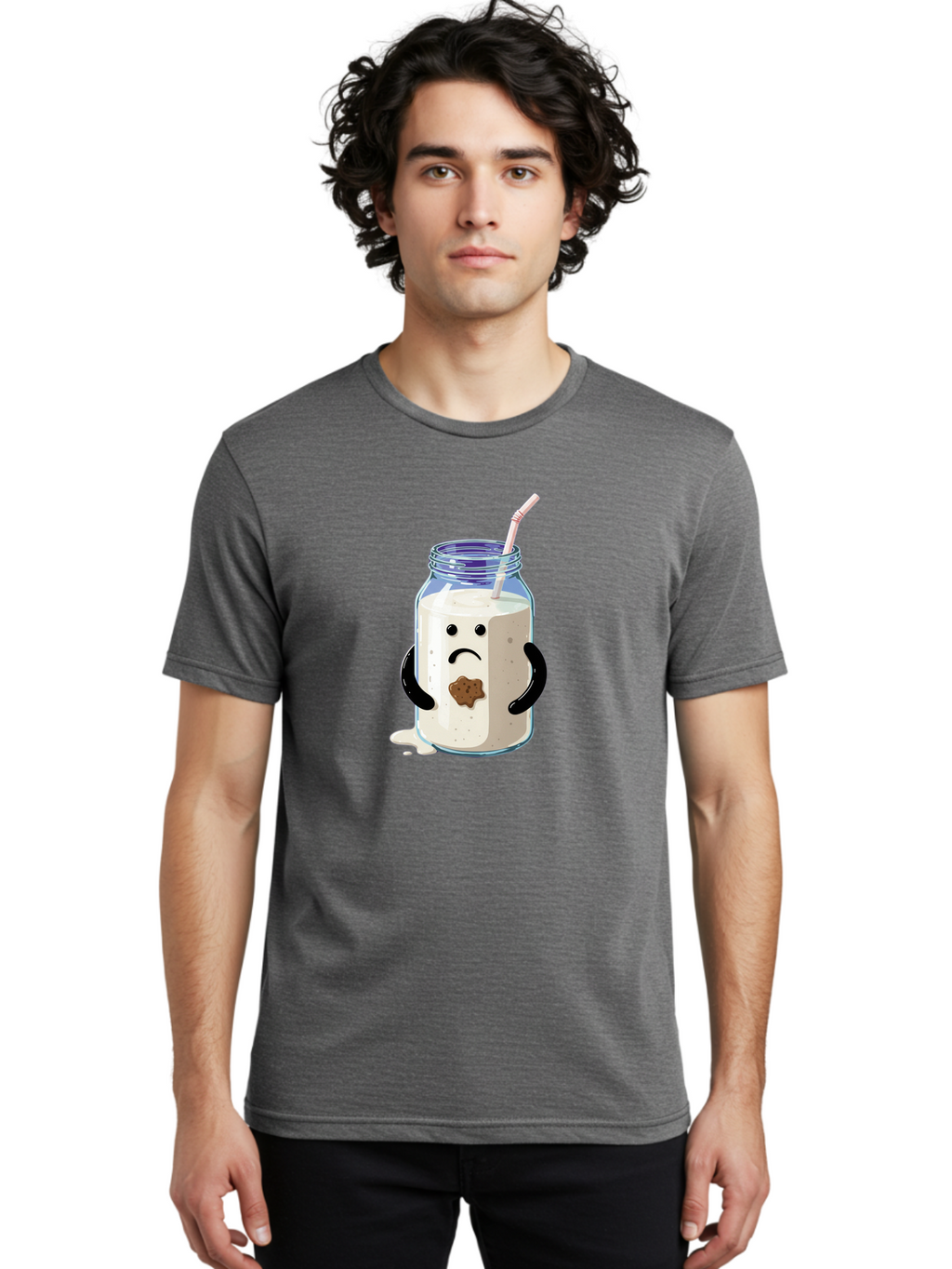 Sad-Milkshake Men'S Graphic Tee, 100% Cotton, Comfortable Casual Summer Wear, Machine Washable, Vintage Camera, Old Camera, Antique Camera, Black Camera, Classic Photography, Photography Equipment, Nostalgic Device, Film Camera, Camera Art Bai337
