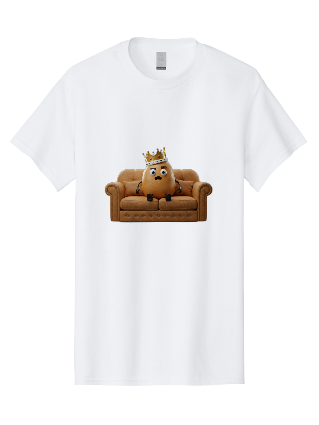 Sad-Potato-King-2 Men'S Graphic Tee, 100% Cotton, Comfortable Casual Summer Wear, Machine Washable, Vintage Camera, Old Camera, Antique Camera, Black Camera, Classic Photography, Photography Equipment, Nostalgic Device, Film Camera, Camera Art Bai339