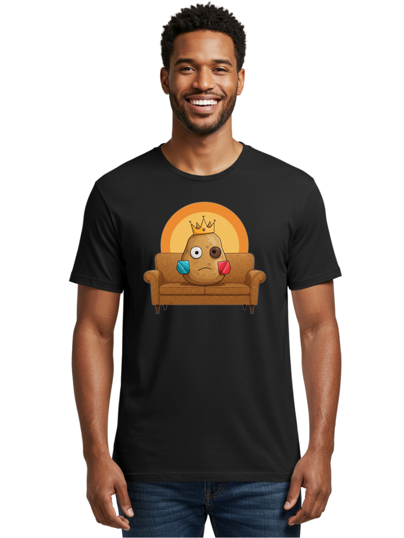 Sad-Potato Men'S Graphic Tee, 100% Cotton, Comfortable Casual Summer Wear, Machine Washable, Vintage Camera, Old Camera, Antique Camera, Black Camera, Classic Photography, Photography Equipment, Nostalgic Device, Film Camera, Camera Art Bai341