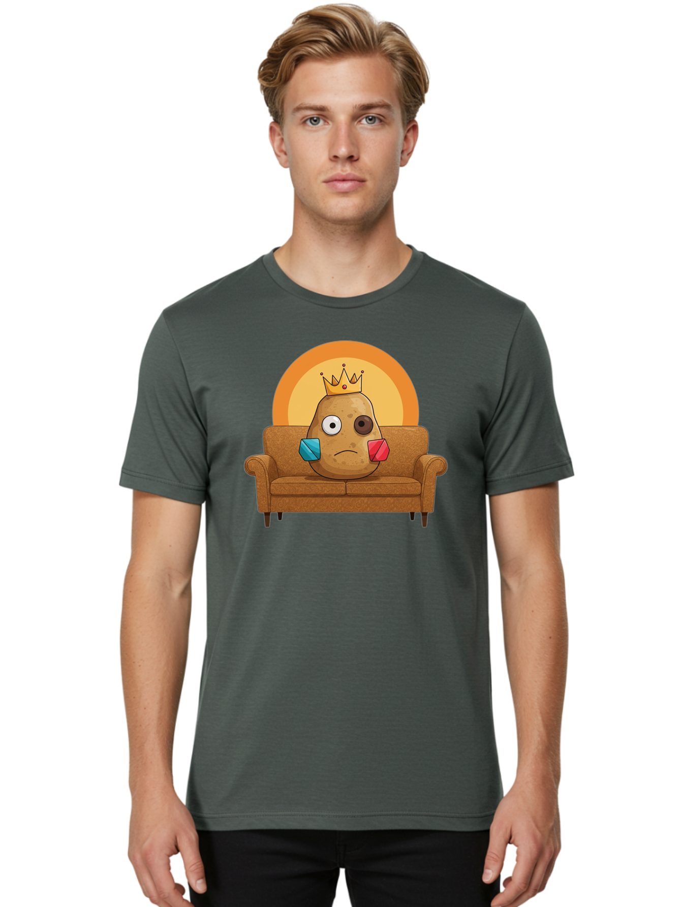 Sad-Potato Men'S Graphic Tee, 100% Cotton, Comfortable Casual Summer Wear, Machine Washable, Vintage Camera, Old Camera, Antique Camera, Black Camera, Classic Photography, Photography Equipment, Nostalgic Device, Film Camera, Camera Art Bai341