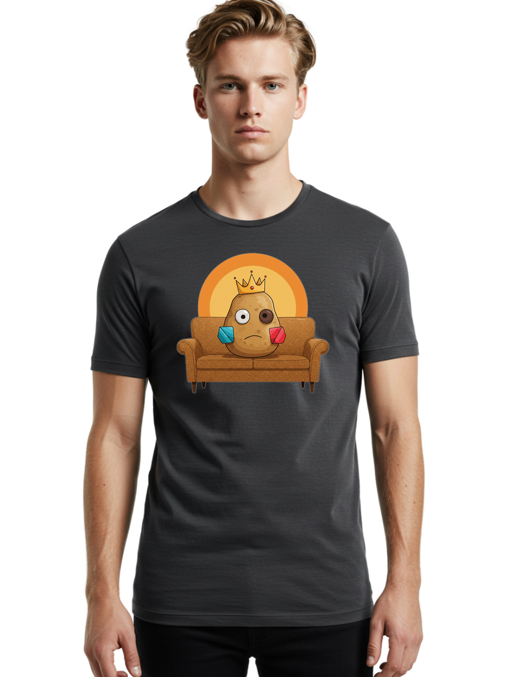 Sad-Potato Men'S Graphic Tee, 100% Cotton, Comfortable Casual Summer Wear, Machine Washable, Vintage Camera, Old Camera, Antique Camera, Black Camera, Classic Photography, Photography Equipment, Nostalgic Device, Film Camera, Camera Art Bai341