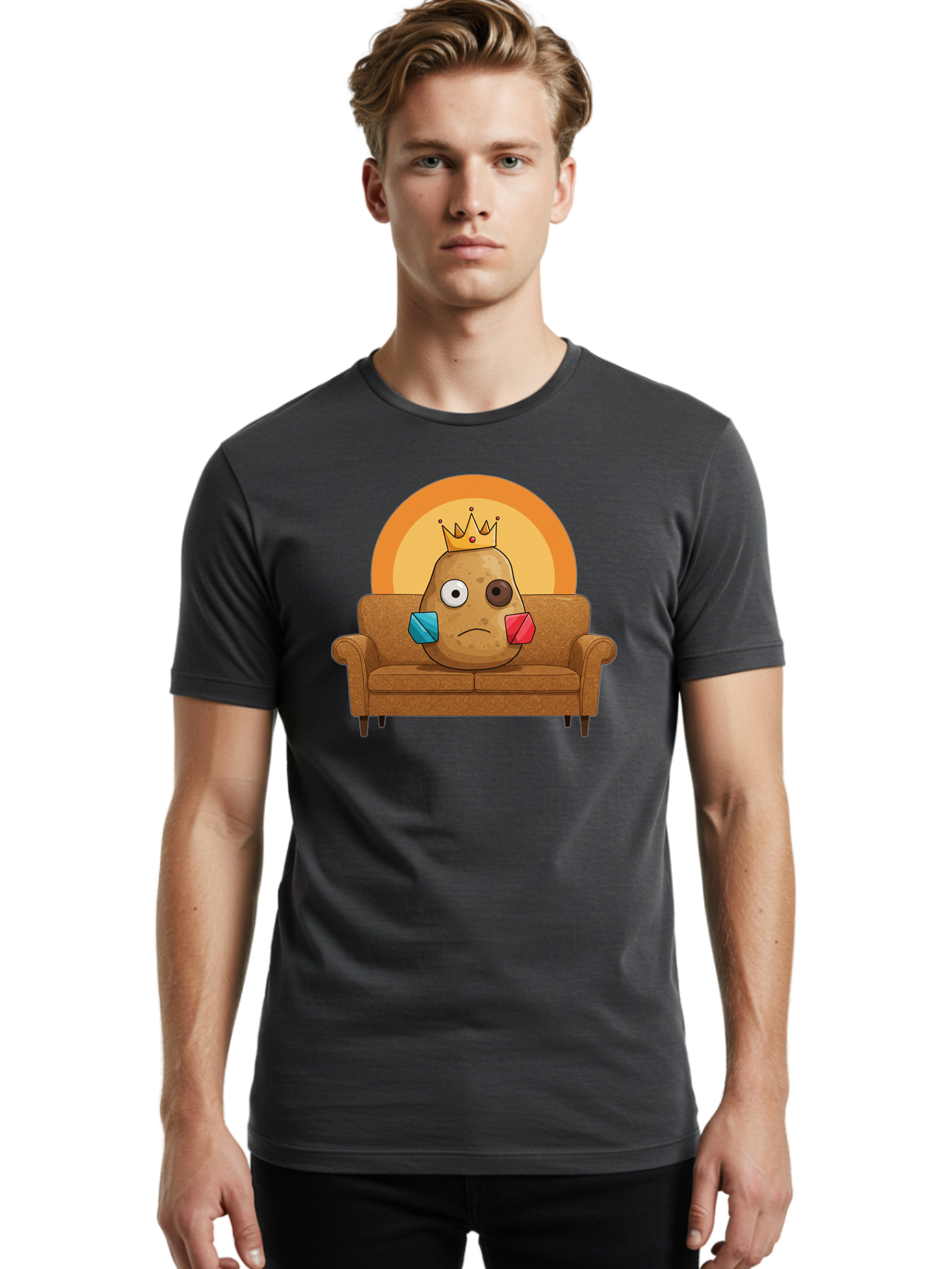 Sad-Potato Men'S Graphic Tee, 100% Cotton, Comfortable Casual Summer Wear, Machine Washable, Vintage Camera, Old Camera, Antique Camera, Black Camera, Classic Photography, Photography Equipment, Nostalgic Device, Film Camera, Camera Art Bai341