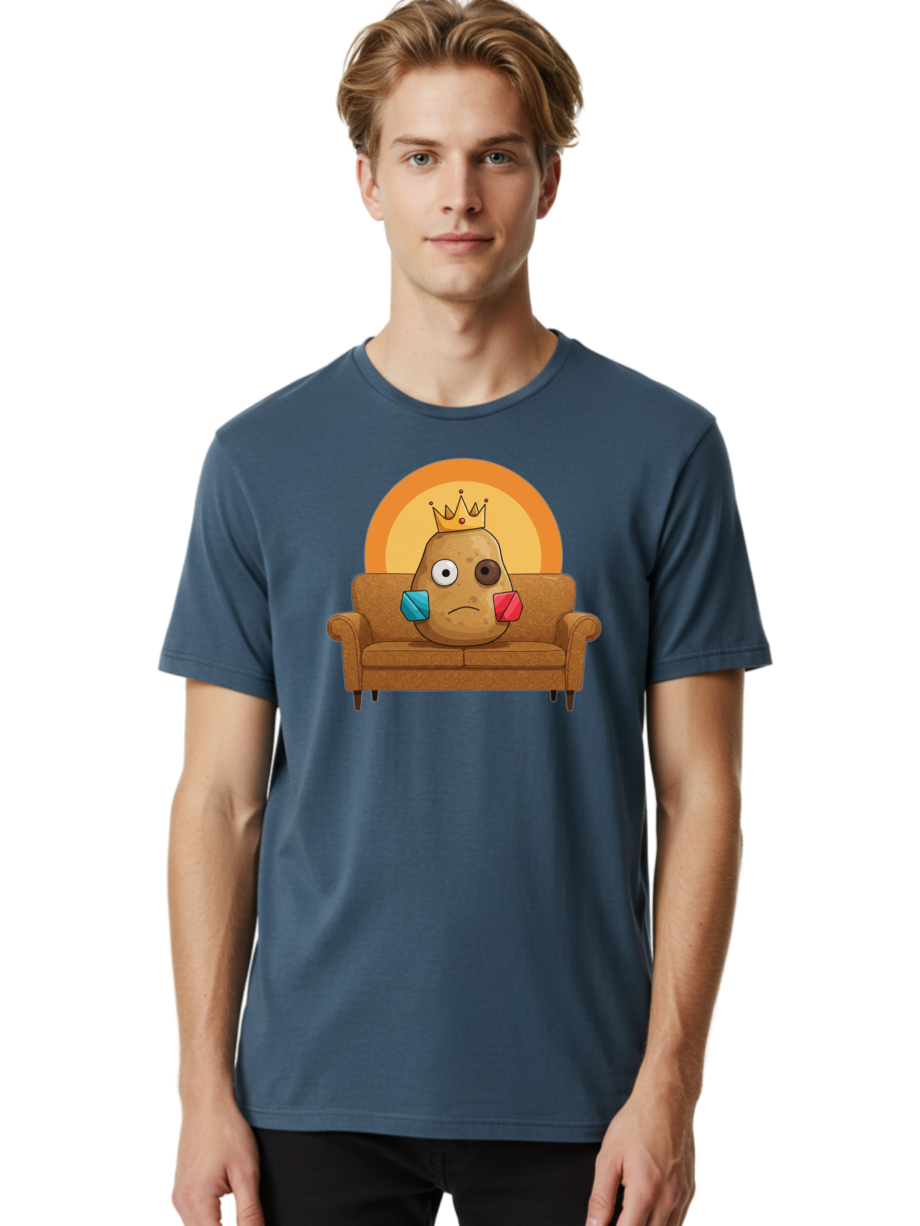 Sad-Potato Men'S Graphic Tee, 100% Cotton, Comfortable Casual Summer Wear, Machine Washable, Vintage Camera, Old Camera, Antique Camera, Black Camera, Classic Photography, Photography Equipment, Nostalgic Device, Film Camera, Camera Art Bai341