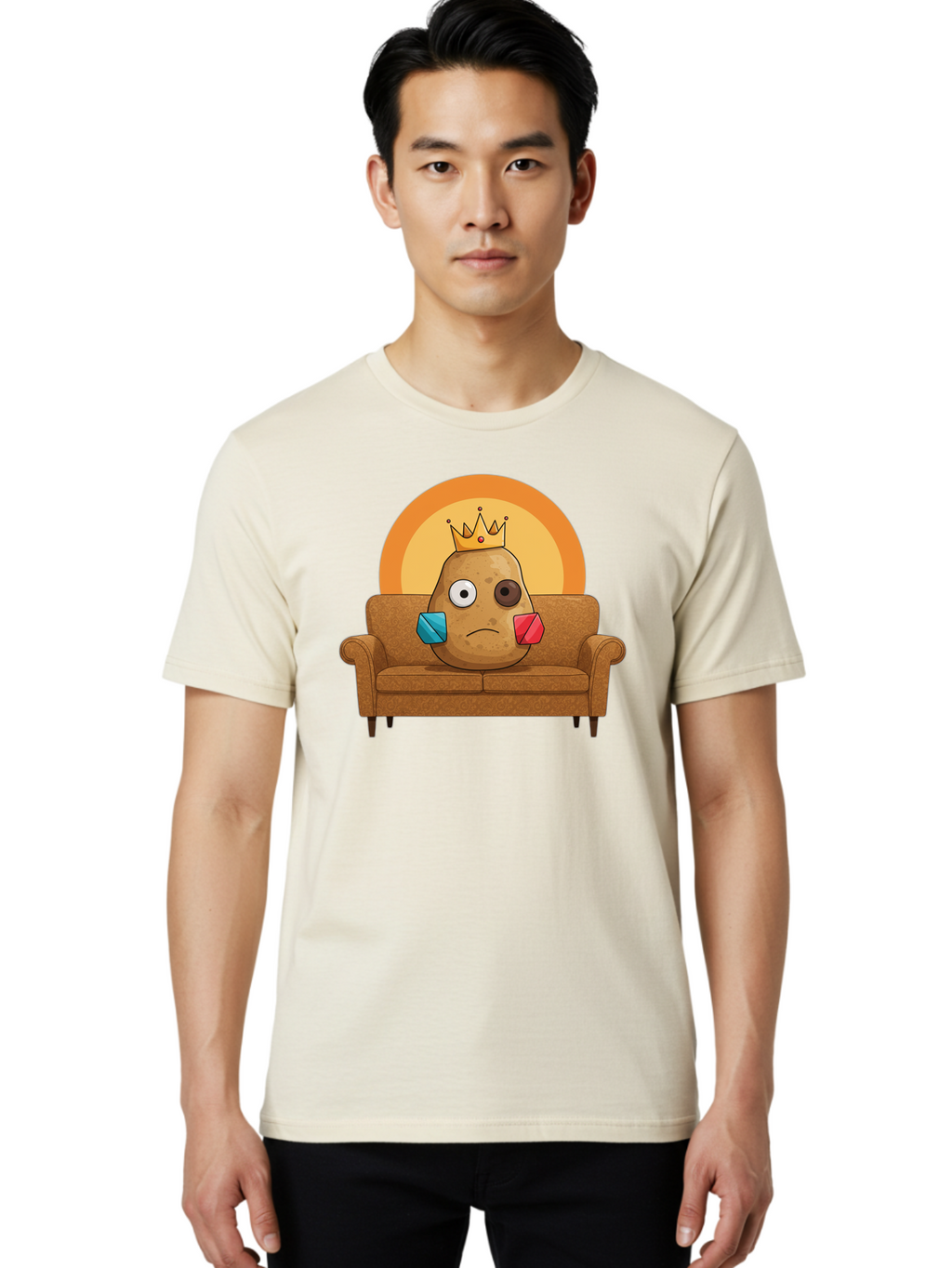 Sad-Potato Men'S Graphic Tee, 100% Cotton, Comfortable Casual Summer Wear, Machine Washable, Vintage Camera, Old Camera, Antique Camera, Black Camera, Classic Photography, Photography Equipment, Nostalgic Device, Film Camera, Camera Art Bai341