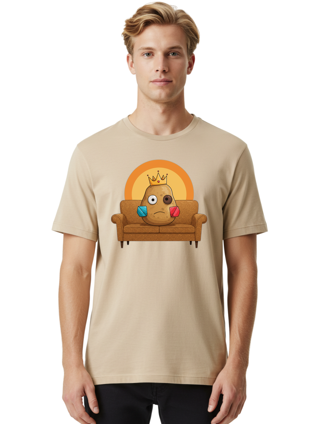 Sad-Potato Men'S Graphic Tee, 100% Cotton, Comfortable Casual Summer Wear, Machine Washable, Vintage Camera, Old Camera, Antique Camera, Black Camera, Classic Photography, Photography Equipment, Nostalgic Device, Film Camera, Camera Art Bai341