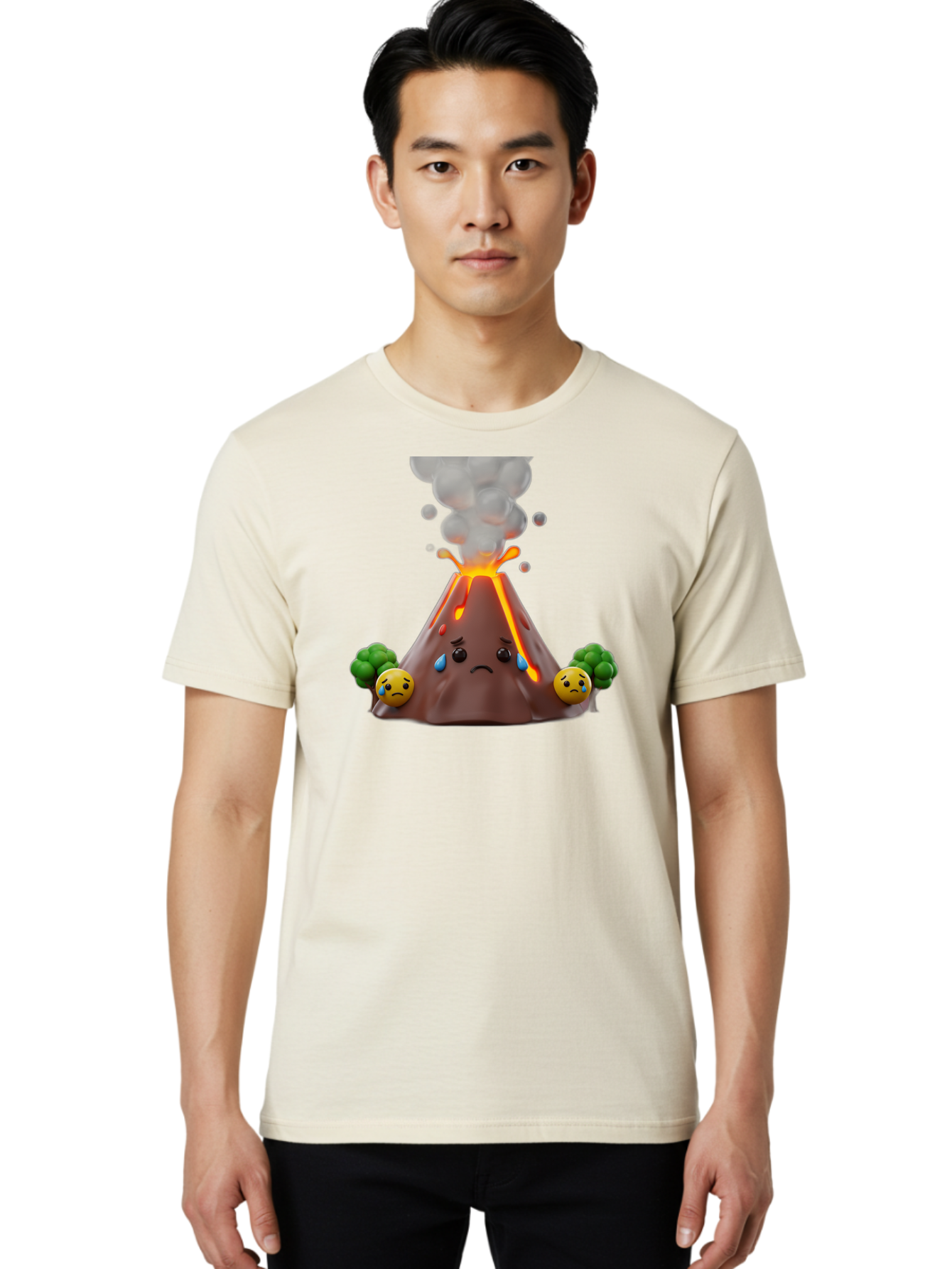 Sad-Volcano-1 Men'S Graphic Tee, 100% Cotton, Comfortable Casual Summer Wear, Machine Washable, Vintage Camera, Old Camera, Antique Camera, Black Camera, Classic Photography, Photography Equipment, Nostalgic Device, Film Camera, Camera Art Bai342