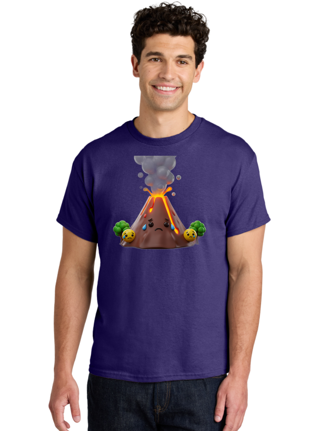 Sad-Volcano-1 Men'S Graphic Tee, 100% Cotton, Comfortable Casual Summer Wear, Machine Washable, Vintage Camera, Old Camera, Antique Camera, Black Camera, Classic Photography, Photography Equipment, Nostalgic Device, Film Camera, Camera Art Bai342