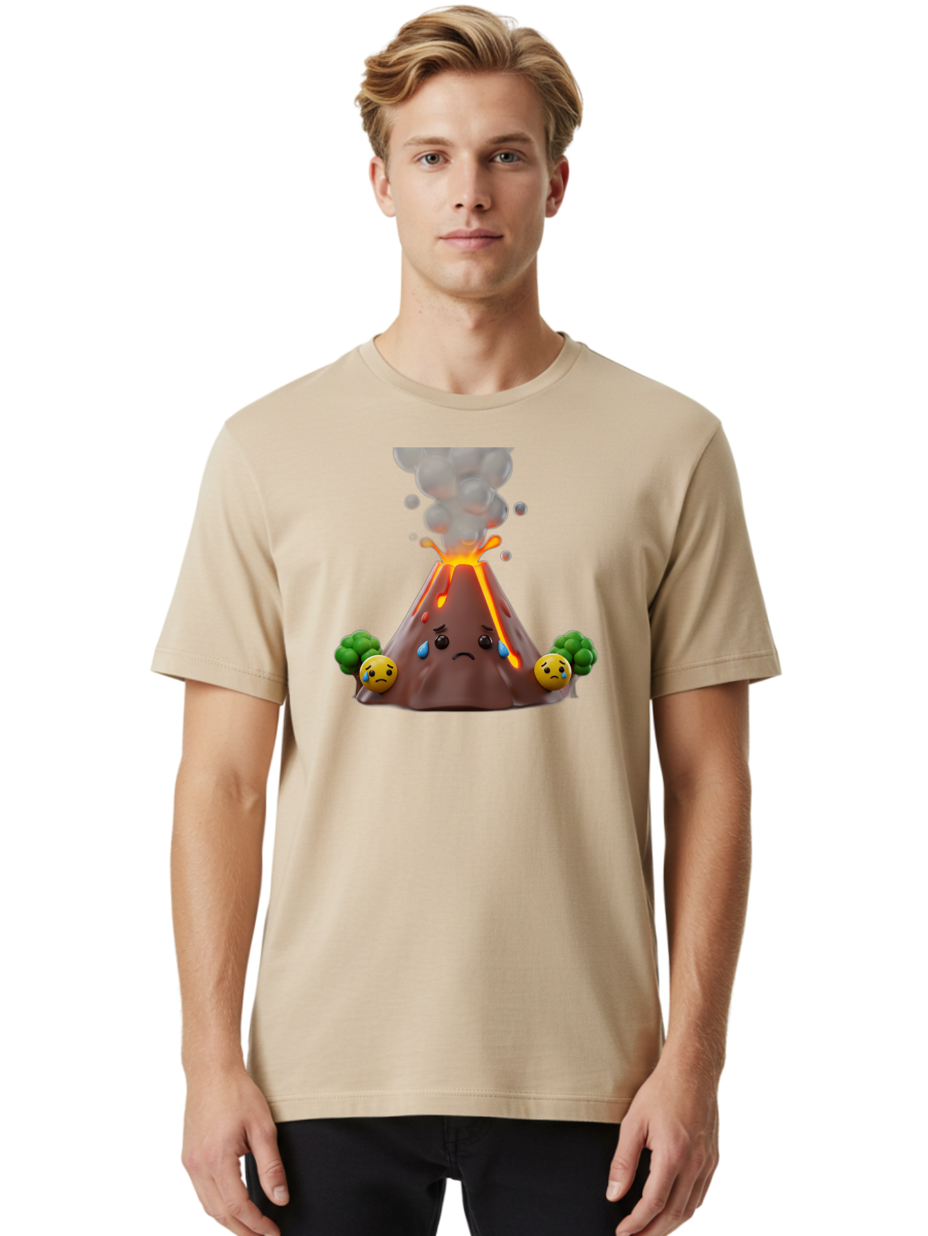 Sad-Volcano-1 Men'S Graphic Tee, 100% Cotton, Comfortable Casual Summer Wear, Machine Washable, Vintage Camera, Old Camera, Antique Camera, Black Camera, Classic Photography, Photography Equipment, Nostalgic Device, Film Camera, Camera Art Bai342