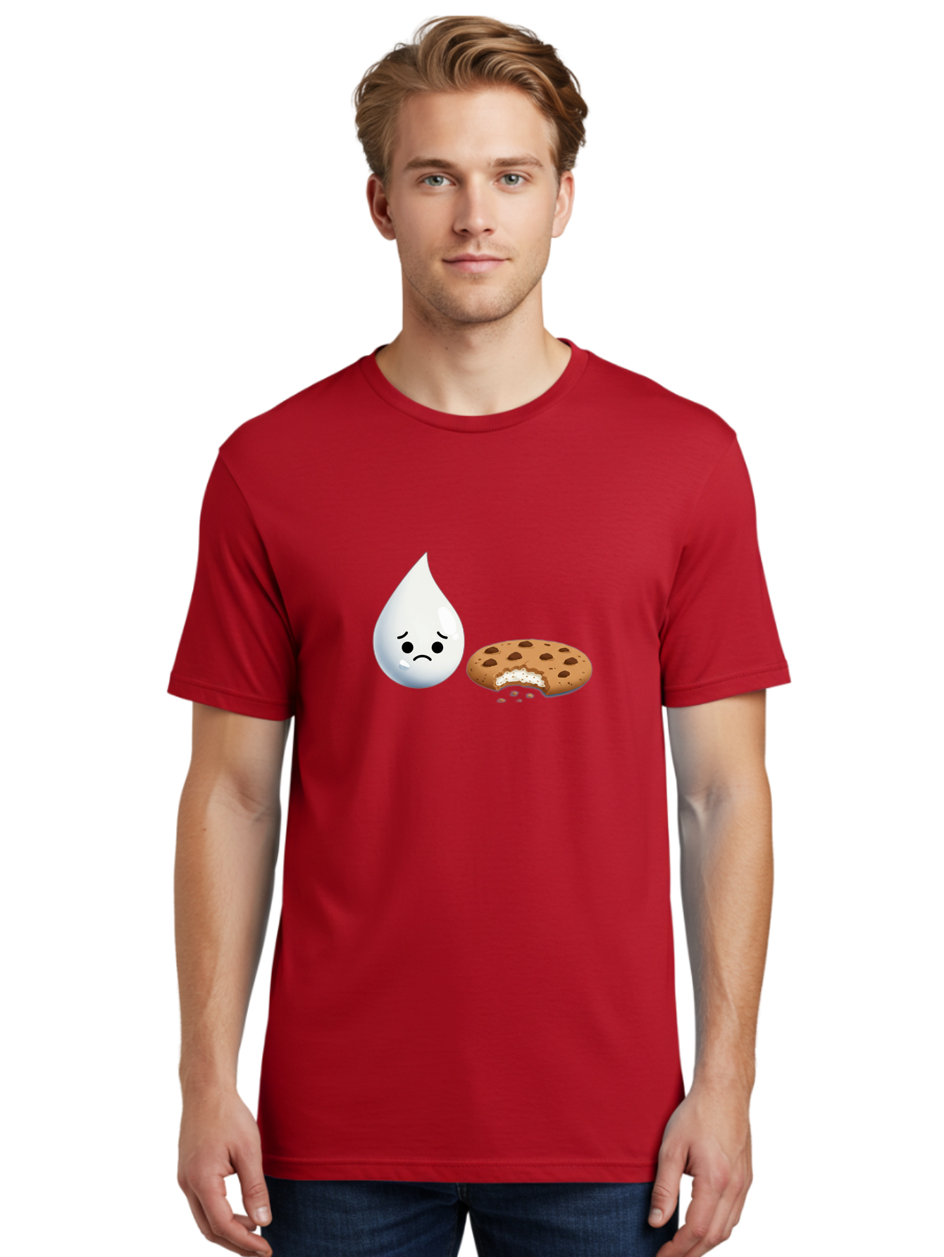Sad-Water-Droplet-And-Cookie Men'S Graphic Tee, 100% Cotton, Comfortable Casual Summer Wear, Machine Washable, Vintage Camera, Old Camera, Antique Camera, Black Camera, Classic Photography, Photography Equipment, Nostalgic Device, Film Camera, Bai344