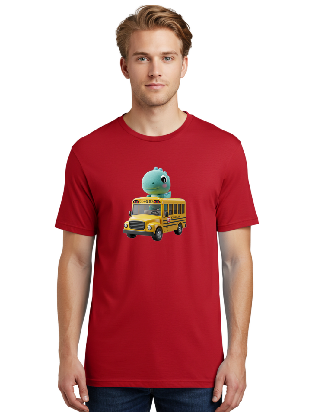 School-Bus-With-Monster Men'S Graphic Tee, 100% Cotton, Comfortable Casual Summer Wear, Machine Washable, Vintage Camera, Old Camera, Antique Camera, Black Camera, Classic Photography, Photography Equipment, Nostalgic Device, Film Camera, Bai349