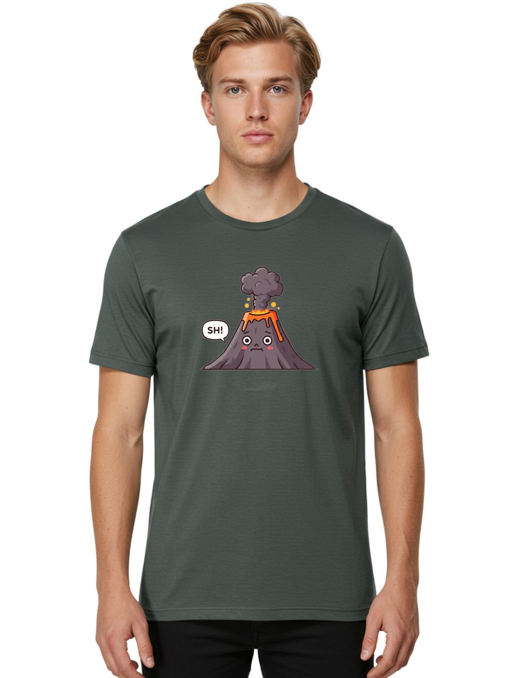 Sh-Volcano Men'S Graphic Tee, 100% Cotton, Comfortable Casual Summer Wear, Machine Washable, Vintage Camera, Old Camera, Antique Camera, Black Camera, Classic Photography, Photography Equipment, Nostalgic Device, Film Camera, Camera Art Bai351