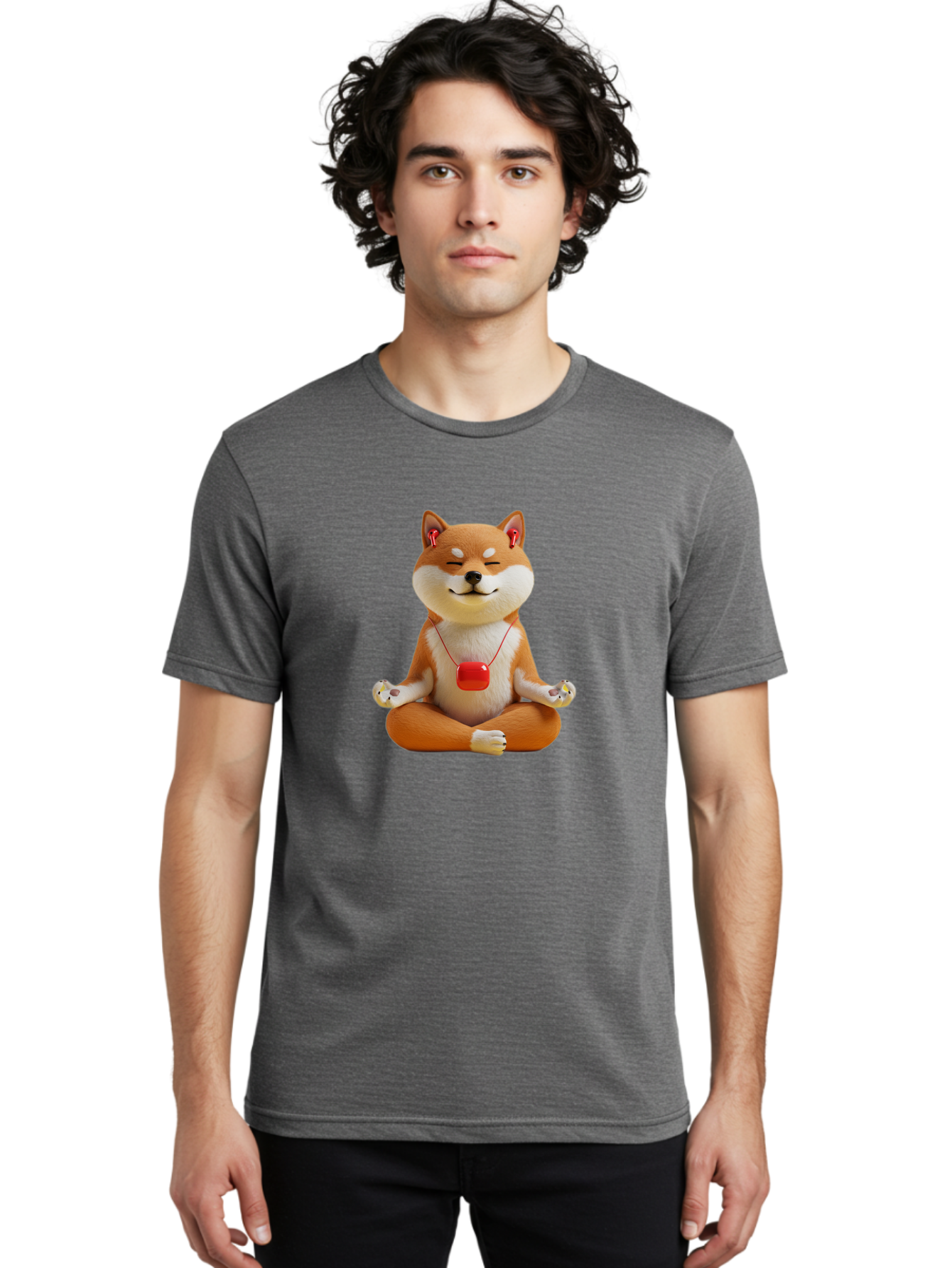 Shiba-Inu-Meditating Men'S Graphic Tee, 100% Cotton, Comfortable Casual Summer Wear, Machine Washable, Vintage Camera, Old Camera, Antique Camera, Black Camera, Classic Photography, Photography Equipment, Nostalgic Device, Film Camera, Bai354