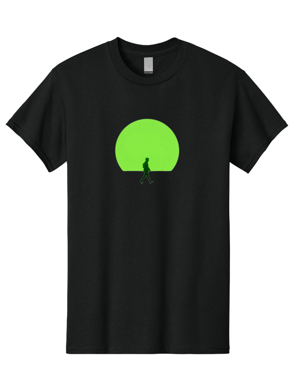 Silhouette-Walking-1 Men'S Graphic Tee, 100% Cotton, Comfortable Casual Summer Wear, Machine Washable, Vintage Camera, Old Camera, Antique Camera, Black Camera, Classic Photography, Photography Equipment, Nostalgic Device, Film Camera, Bai356