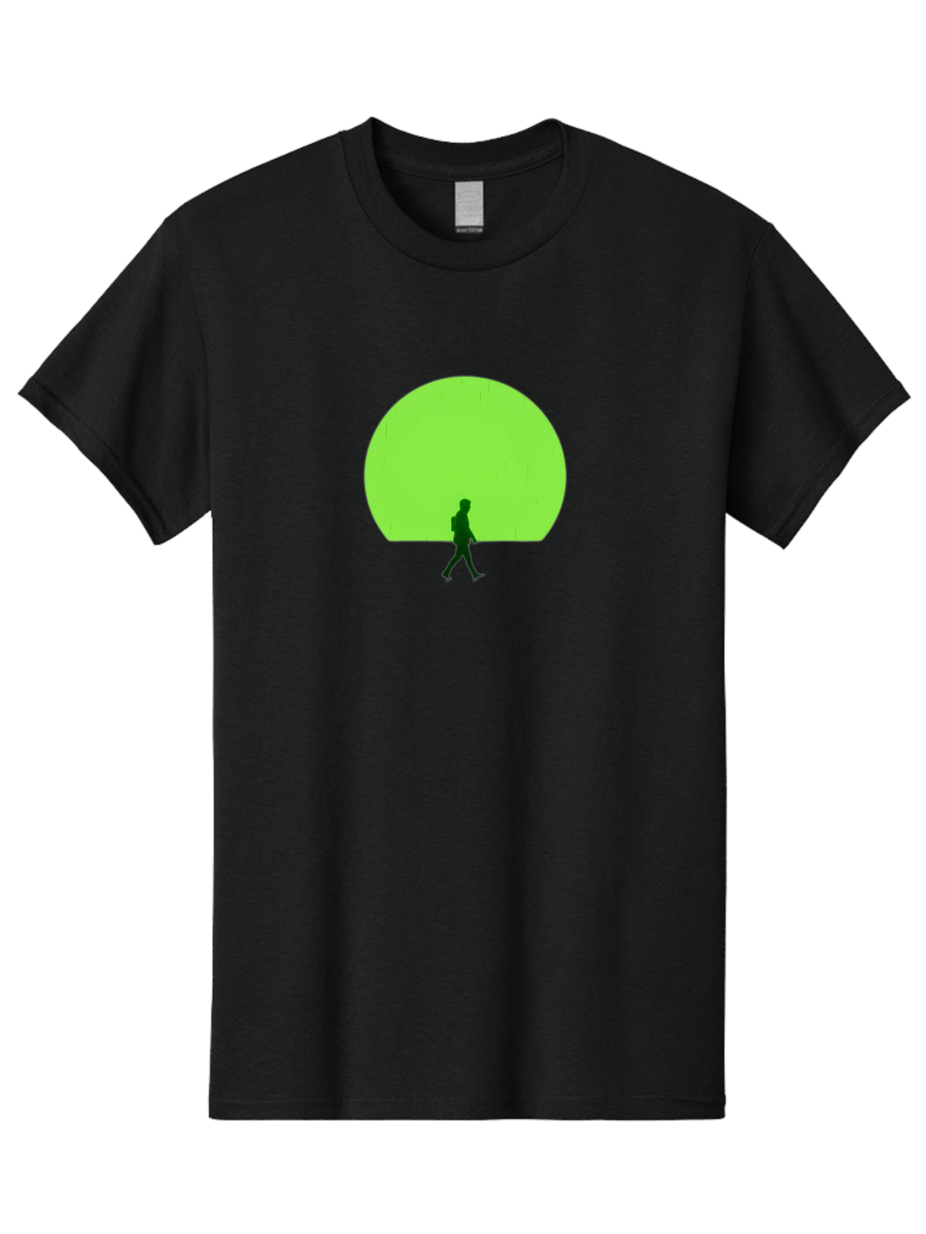 Silhouette-Walking-1 Men'S Graphic Tee, 100% Cotton, Comfortable Casual Summer Wear, Machine Washable, Vintage Camera, Old Camera, Antique Camera, Black Camera, Classic Photography, Photography Equipment, Nostalgic Device, Film Camera, Bai356