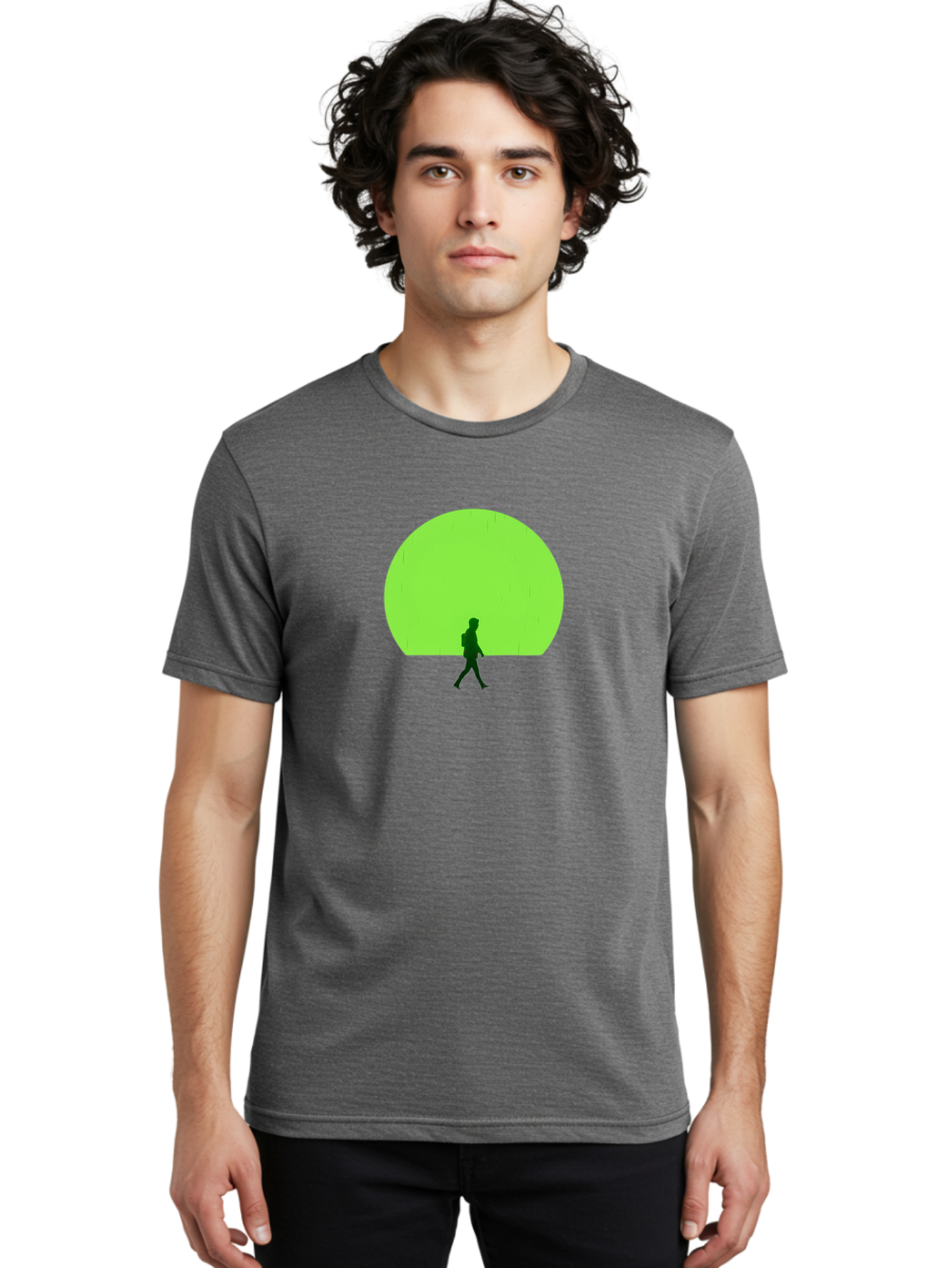 Silhouette-Walking-1 Men'S Graphic Tee, 100% Cotton, Comfortable Casual Summer Wear, Machine Washable, Vintage Camera, Old Camera, Antique Camera, Black Camera, Classic Photography, Photography Equipment, Nostalgic Device, Film Camera, Bai356