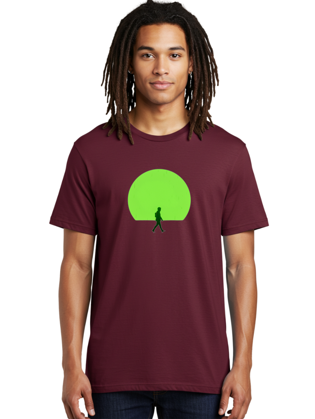 Silhouette-Walking-1 Men'S Graphic Tee, 100% Cotton, Comfortable Casual Summer Wear, Machine Washable, Vintage Camera, Old Camera, Antique Camera, Black Camera, Classic Photography, Photography Equipment, Nostalgic Device, Film Camera, Bai356