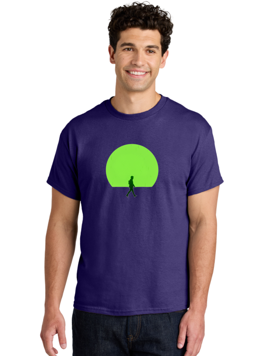 Silhouette-Walking-1 Men'S Graphic Tee, 100% Cotton, Comfortable Casual Summer Wear, Machine Washable, Vintage Camera, Old Camera, Antique Camera, Black Camera, Classic Photography, Photography Equipment, Nostalgic Device, Film Camera, Bai356