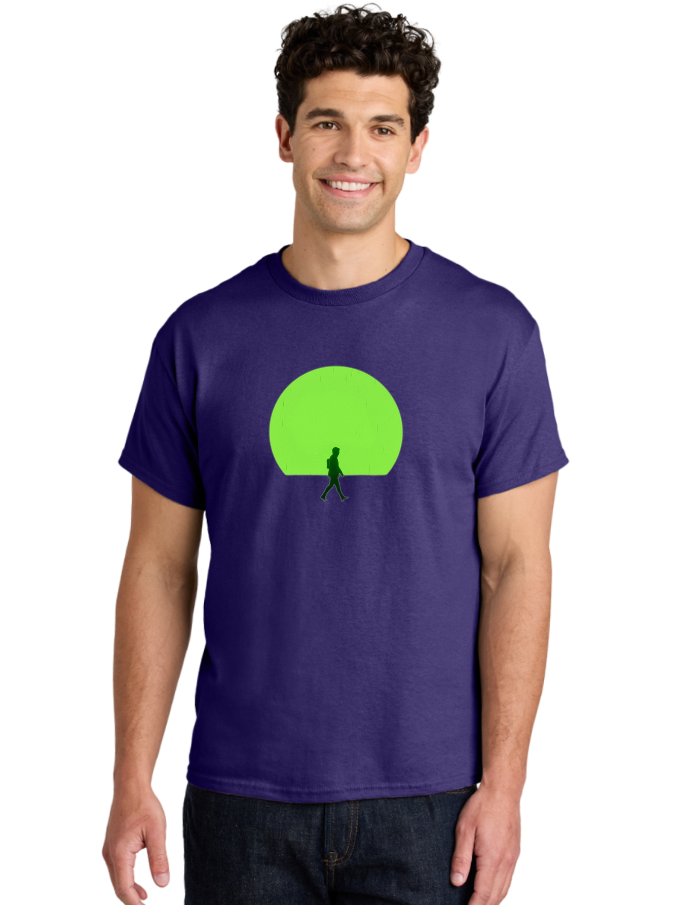 Silhouette-Walking-1 Men'S Graphic Tee, 100% Cotton, Comfortable Casual Summer Wear, Machine Washable, Vintage Camera, Old Camera, Antique Camera, Black Camera, Classic Photography, Photography Equipment, Nostalgic Device, Film Camera, Bai356