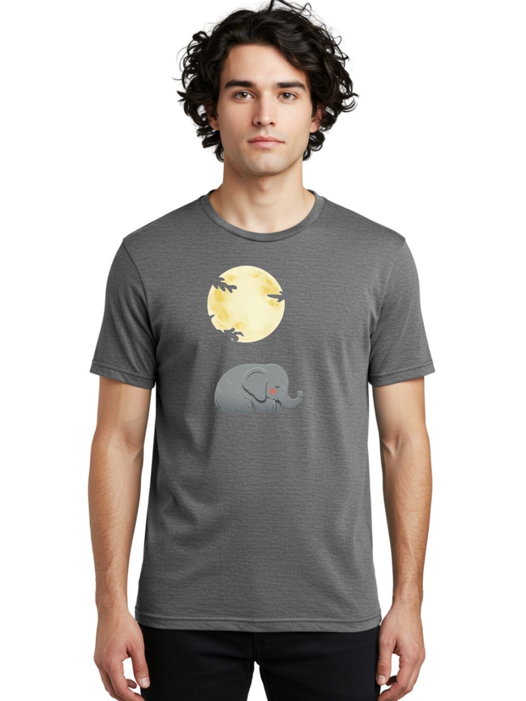 Sleeping-Elephant-1 Men'S Graphic Tee, 100% Cotton, Comfortable Casual Summer Wear, Machine Washable, Vintage Camera, Old Camera, Antique Camera, Black Camera, Classic Photography, Photography Equipment, Nostalgic Device, Film Camera, Bai360