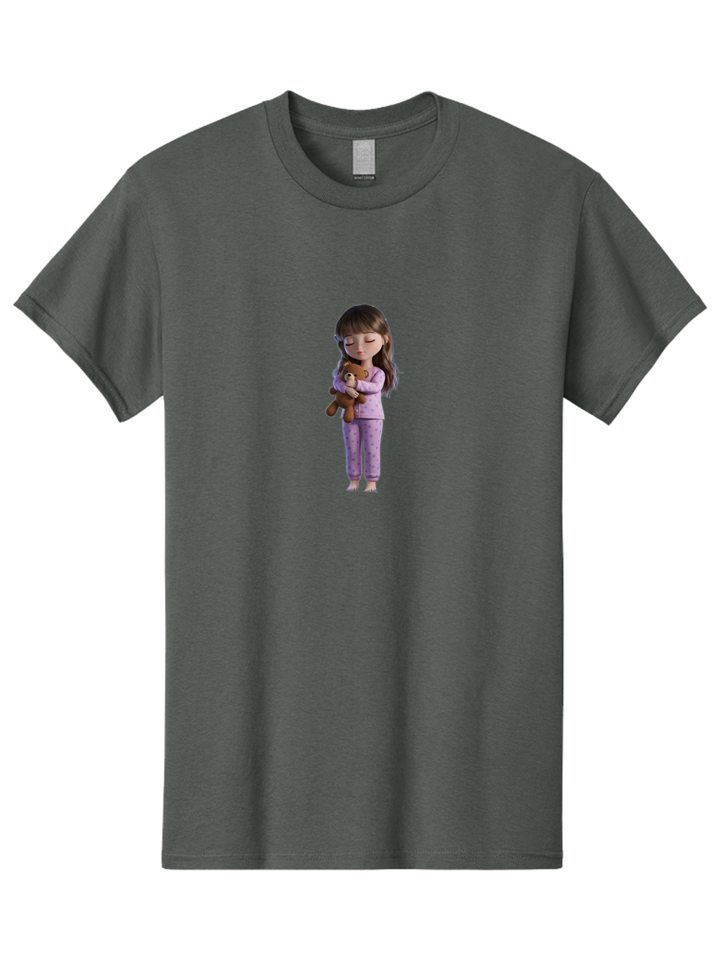 Sleeping-Girl-With-Teddy Men'S Graphic Tee, 100% Cotton, Comfortable Casual Summer Wear, Machine Washable, Vintage Camera, Old Camera, Antique Camera, Black Camera, Classic Photography, Photography Equipment, Nostalgic Device, Film Camera, Bai363