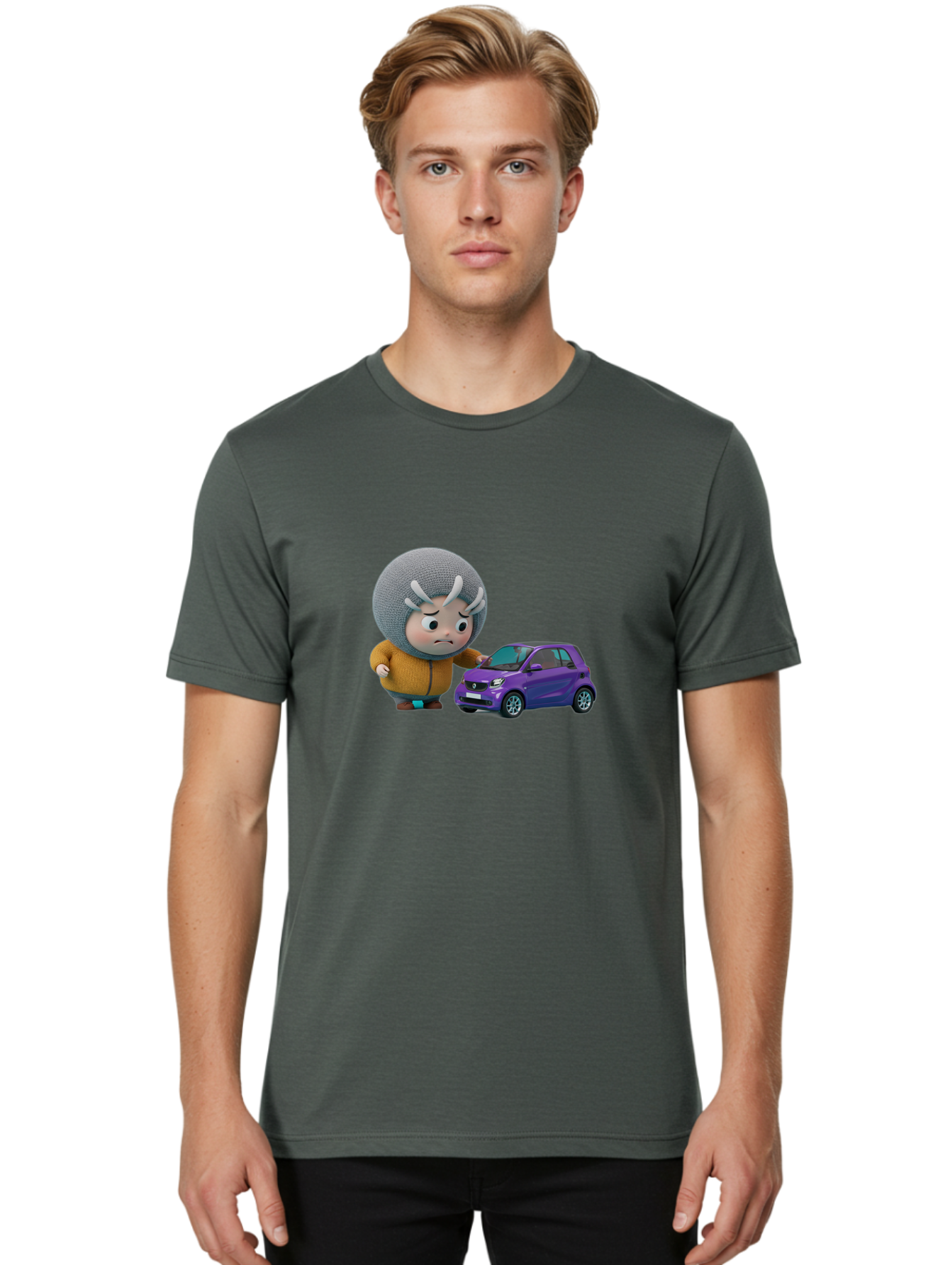 Smart-Car-Cartoon-Character Men'S Graphic Tee, 100% Cotton, Comfortable Casual Summer Wear, Machine Washable, Vintage Camera, Old Camera, Antique Camera, Black Camera, Classic Photography, Photography Equipment, Nostalgic Device, Film Camera, Bai365