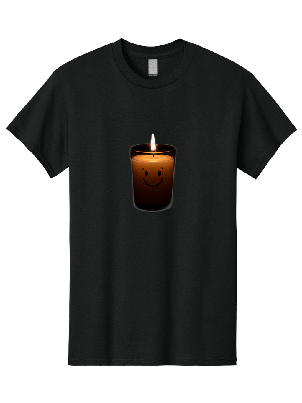 Smiley-Candle-2 Men'S Graphic Tee, 100% Cotton, Comfortable Casual Summer Wear, Machine Washable, Vintage Camera, Old Camera, Antique Camera, Black Camera, Classic Photography, Photography Equipment, Nostalgic Device, Film Camera, Camera Art Bai368