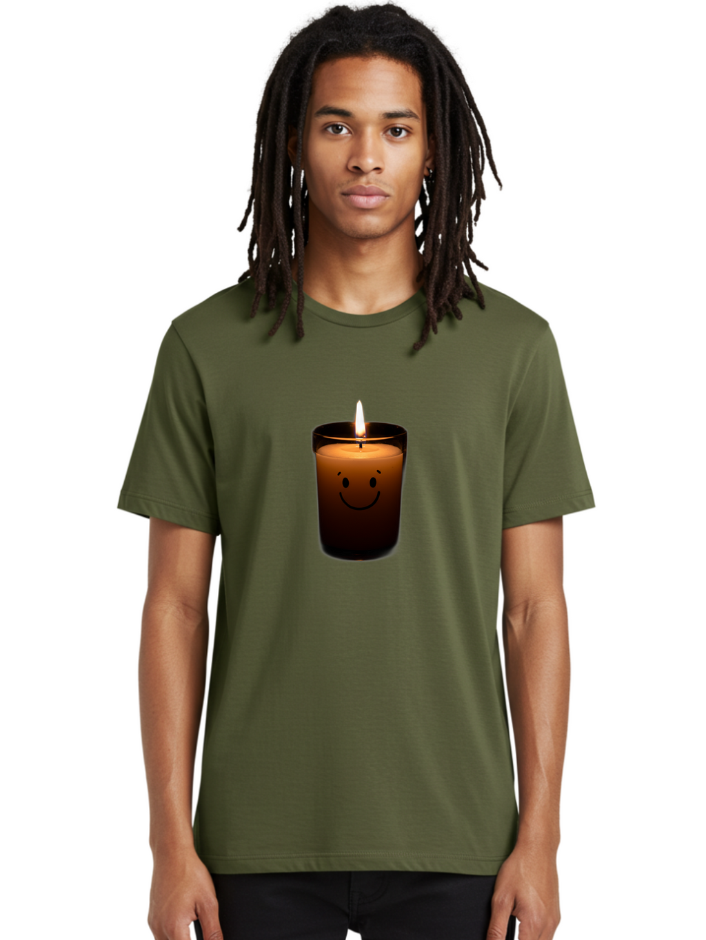 Smiley-Candle-2 Men'S Graphic Tee, 100% Cotton, Comfortable Casual Summer Wear, Machine Washable, Vintage Camera, Old Camera, Antique Camera, Black Camera, Classic Photography, Photography Equipment, Nostalgic Device, Film Camera, Camera Art Bai368