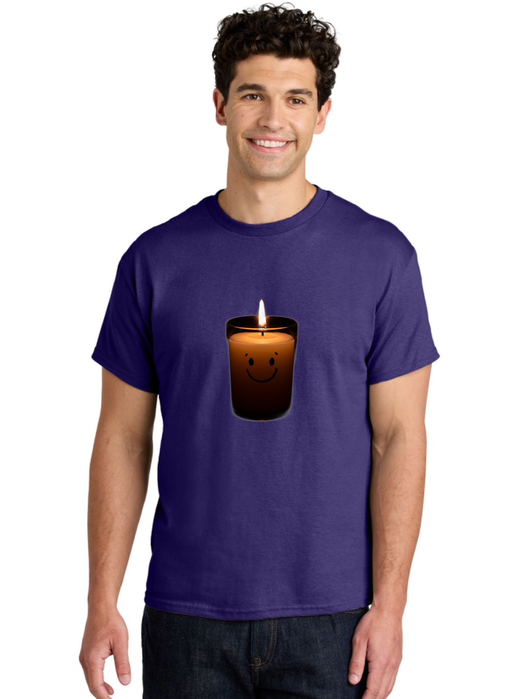 Smiley-Candle-2 Men'S Graphic Tee, 100% Cotton, Comfortable Casual Summer Wear, Machine Washable, Vintage Camera, Old Camera, Antique Camera, Black Camera, Classic Photography, Photography Equipment, Nostalgic Device, Film Camera, Camera Art Bai368