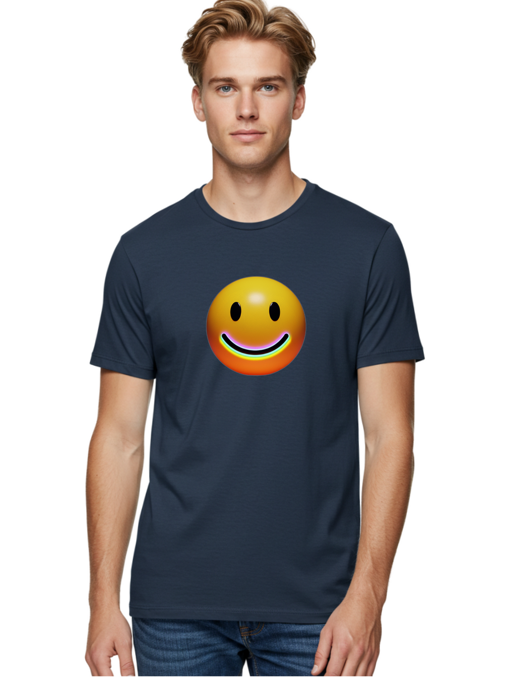 Smiley-Face-2 Men'S Graphic Tee, 100% Cotton, Comfortable Casual Summer Wear, Machine Washable, Vintage Camera, Old Camera, Antique Camera, Black Camera, Classic Photography, Photography Equipment, Nostalgic Device, Film Camera, Camera Art Bai372