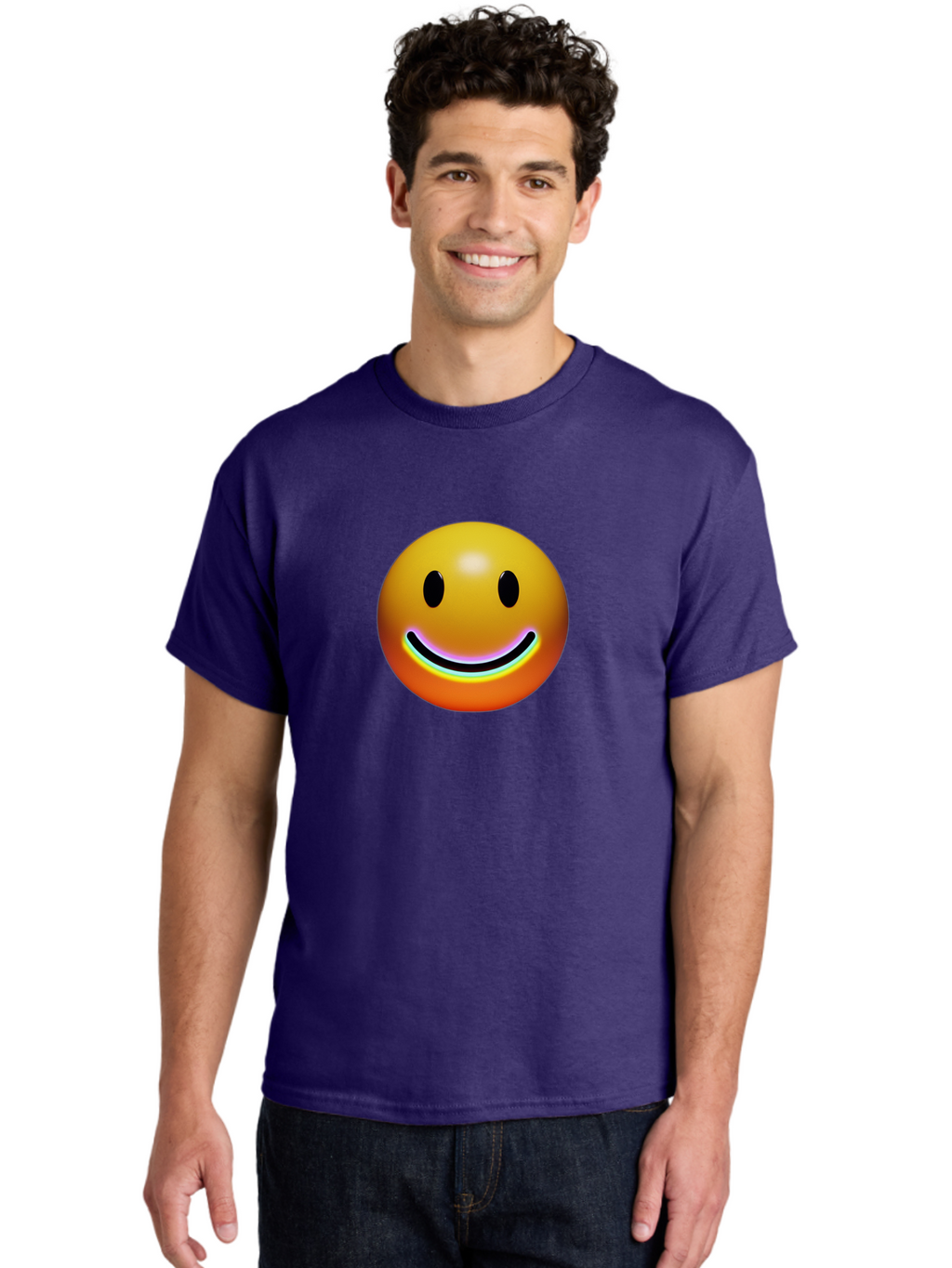Smiley-Face-2 Men'S Graphic Tee, 100% Cotton, Comfortable Casual Summer Wear, Machine Washable, Vintage Camera, Old Camera, Antique Camera, Black Camera, Classic Photography, Photography Equipment, Nostalgic Device, Film Camera, Camera Art Bai372