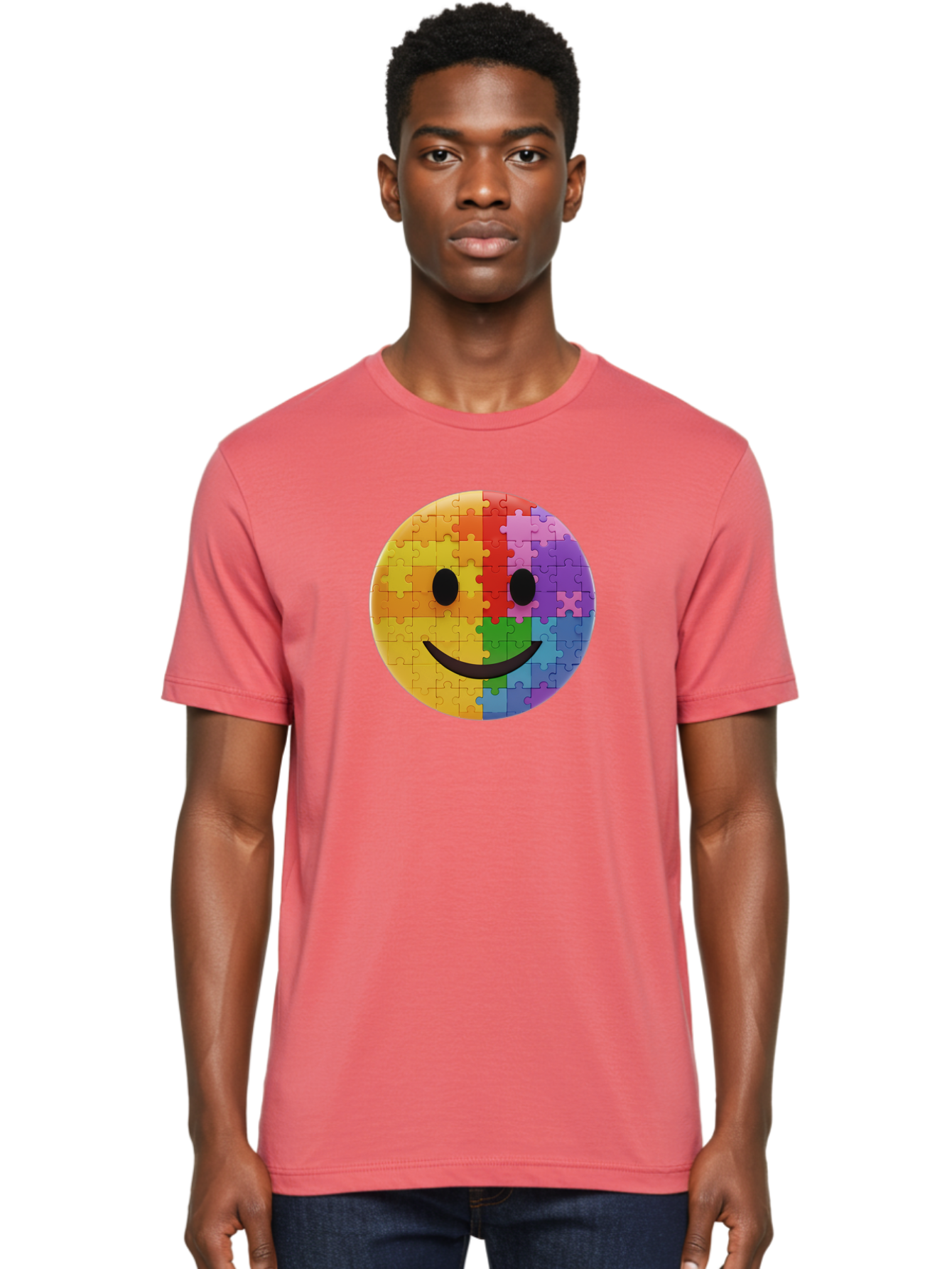 Smiley-Face-Jigsaw Men'S Graphic Tee, 100% Cotton, Comfortable Casual Summer Wear, Machine Washable, Vintage Camera, Old Camera, Antique Camera, Black Camera, Classic Photography, Photography Equipment, Nostalgic Device, Film Camera, Bai373