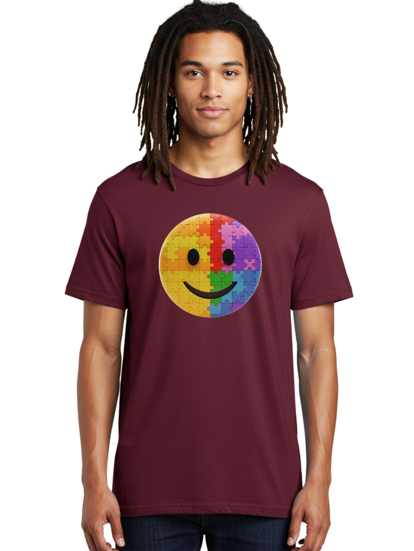 Smiley-Face-Jigsaw Men'S Graphic Tee, 100% Cotton, Comfortable Casual Summer Wear, Machine Washable, Vintage Camera, Old Camera, Antique Camera, Black Camera, Classic Photography, Photography Equipment, Nostalgic Device, Film Camera, Bai373