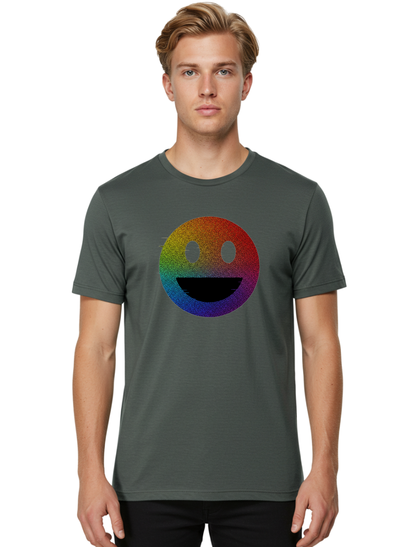 Smiley-Face Men'S Graphic Tee, 100% Cotton, Comfortable Casual Summer Wear, Machine Washable, Vintage Camera, Old Camera, Antique Camera, Black Camera, Classic Photography, Photography Equipment, Nostalgic Device, Film Camera, Camera Art Bai375