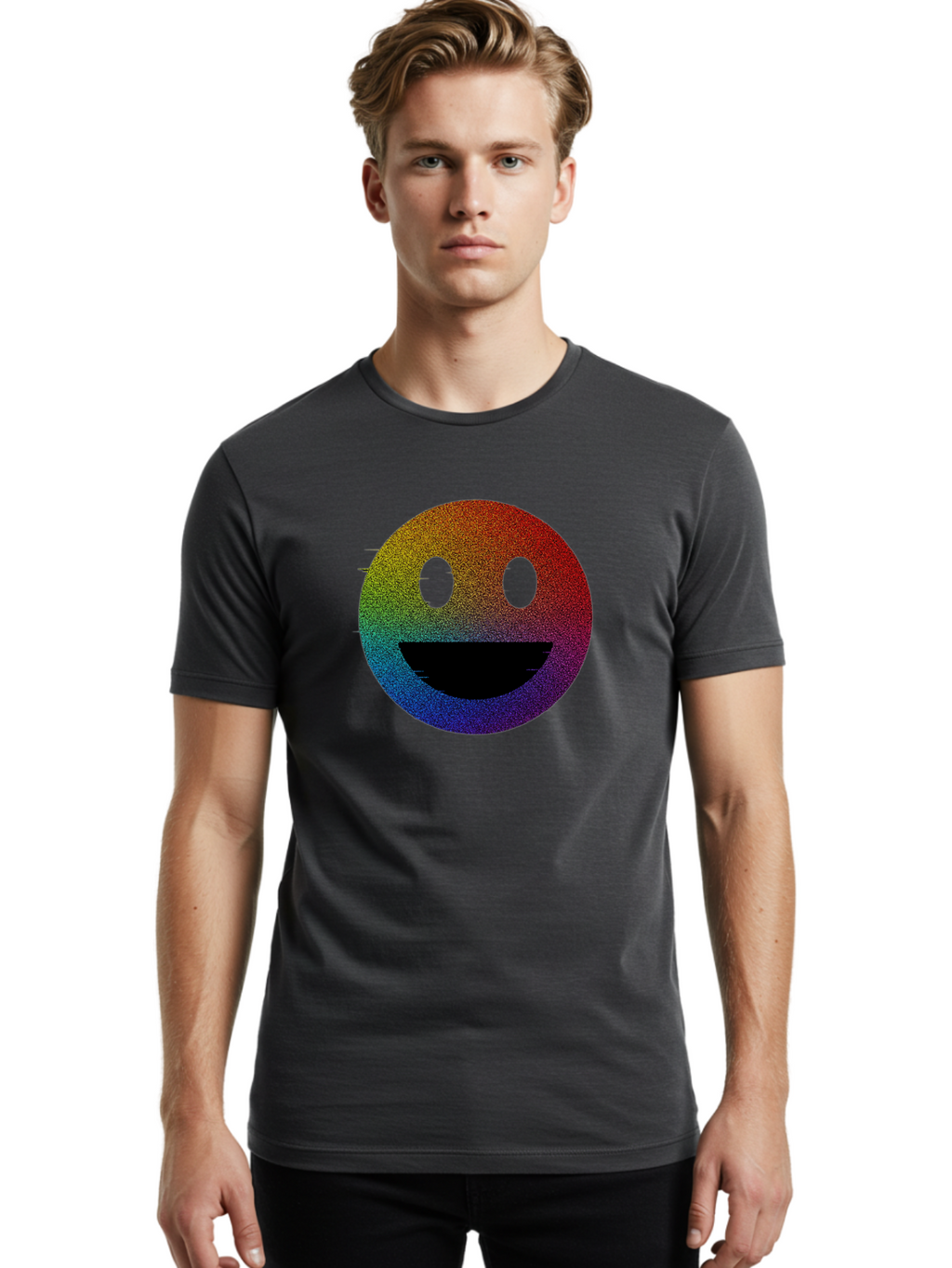 Smiley-Face Men'S Graphic Tee, 100% Cotton, Comfortable Casual Summer Wear, Machine Washable, Vintage Camera, Old Camera, Antique Camera, Black Camera, Classic Photography, Photography Equipment, Nostalgic Device, Film Camera, Camera Art Bai375