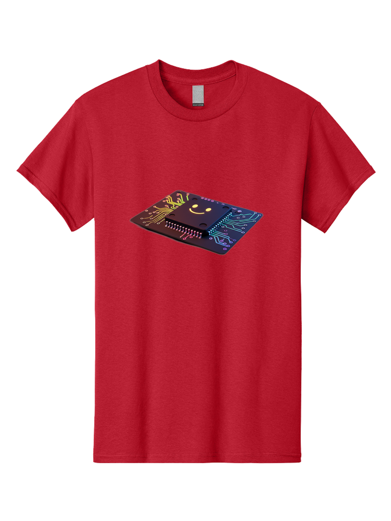 Smiley-Microchip Men'S Graphic Tee, 100% Cotton, Comfortable Casual Summer Wear, Machine Washable, Vintage Camera, Old Camera, Antique Camera, Black Camera, Classic Photography, Photography Equipment, Nostalgic Device, Film Camera, Camera Art Bai376