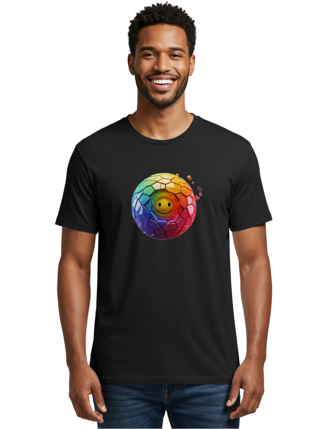 Smiley-Mosaic-Ball Men'S Graphic Tee, 100% Cotton, Comfortable Casual Summer Wear, Machine Washable, Vintage Camera, Old Camera, Antique Camera, Black Camera, Classic Photography, Photography Equipment, Nostalgic Device, Film Camera, Bai377