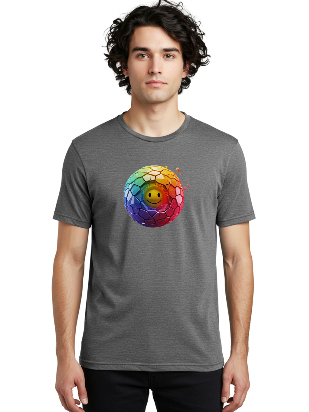 Smiley-Mosaic-Ball Men'S Graphic Tee, 100% Cotton, Comfortable Casual Summer Wear, Machine Washable, Vintage Camera, Old Camera, Antique Camera, Black Camera, Classic Photography, Photography Equipment, Nostalgic Device, Film Camera, Bai377
