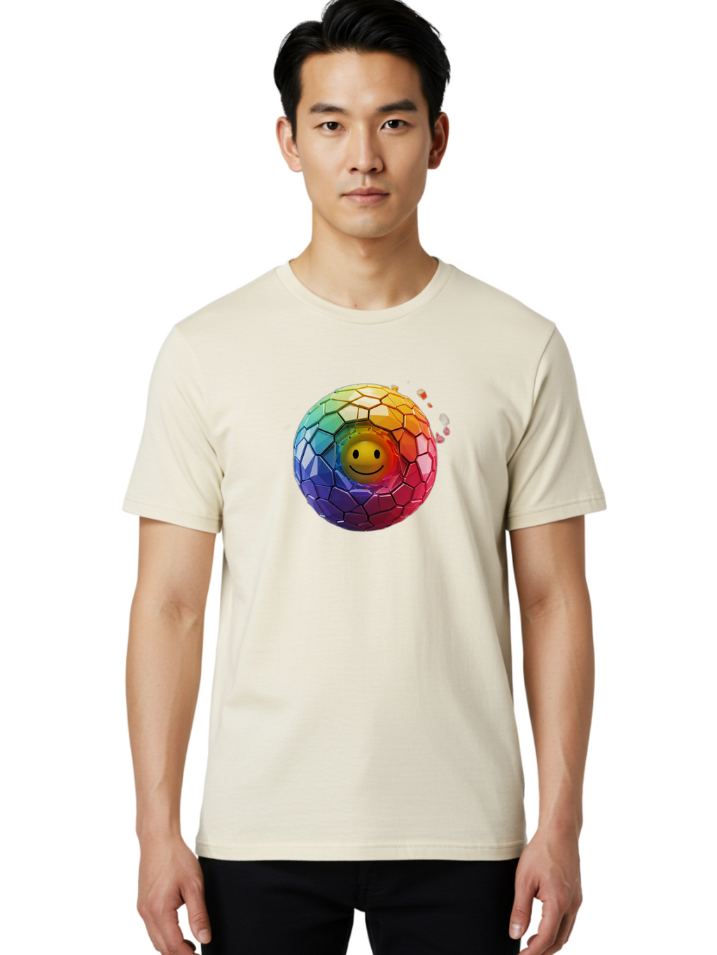 Smiley-Mosaic-Ball Men'S Graphic Tee, 100% Cotton, Comfortable Casual Summer Wear, Machine Washable, Vintage Camera, Old Camera, Antique Camera, Black Camera, Classic Photography, Photography Equipment, Nostalgic Device, Film Camera, Bai377