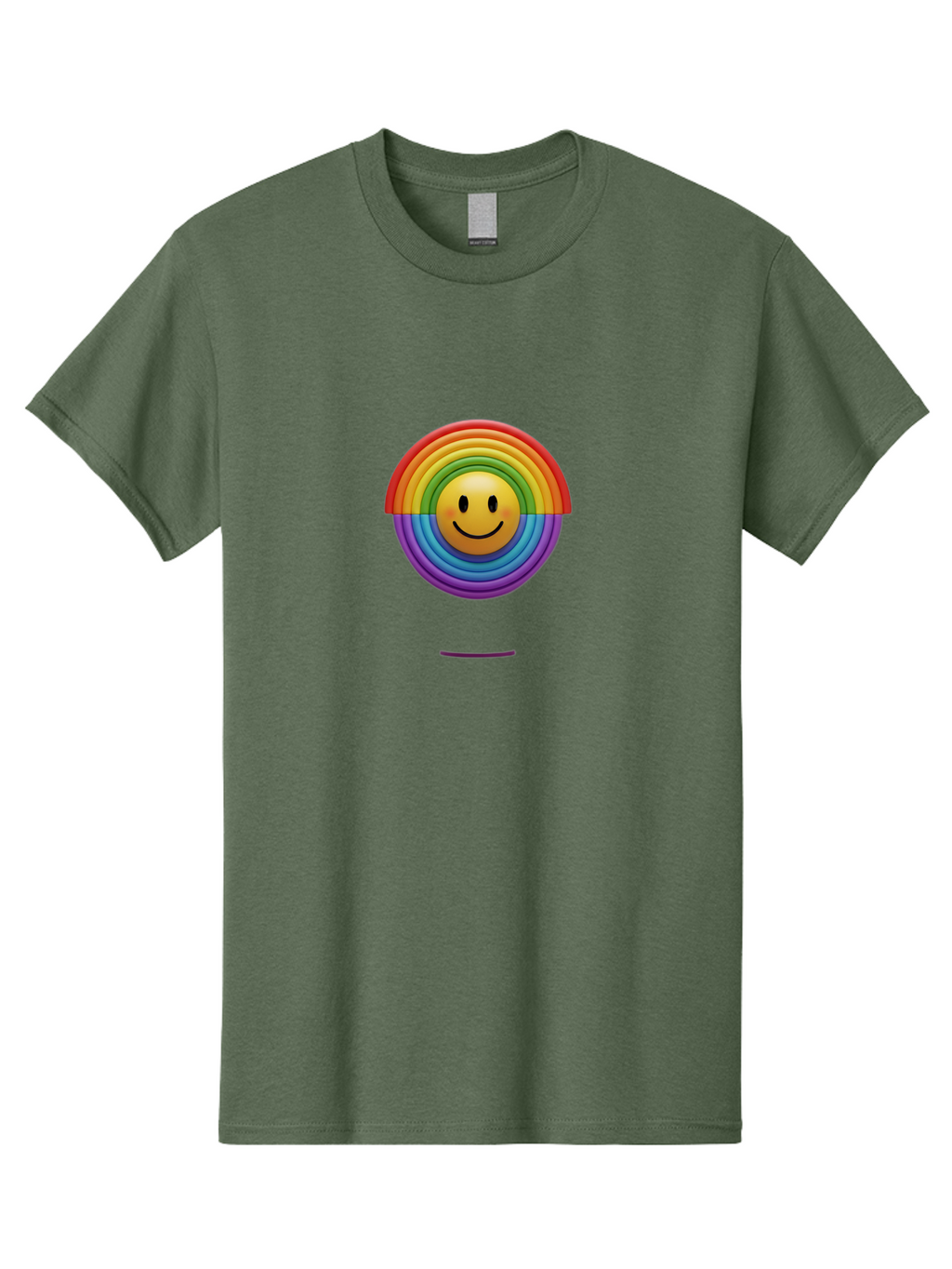 Smiley-Rainbow-1 Men'S Graphic Tee, 100% Cotton, Comfortable Casual Summer Wear, Machine Washable, Vintage Camera, Old Camera, Antique Camera, Black Camera, Classic Photography, Photography Equipment, Nostalgic Device, Film Camera, Camera Art Bai378