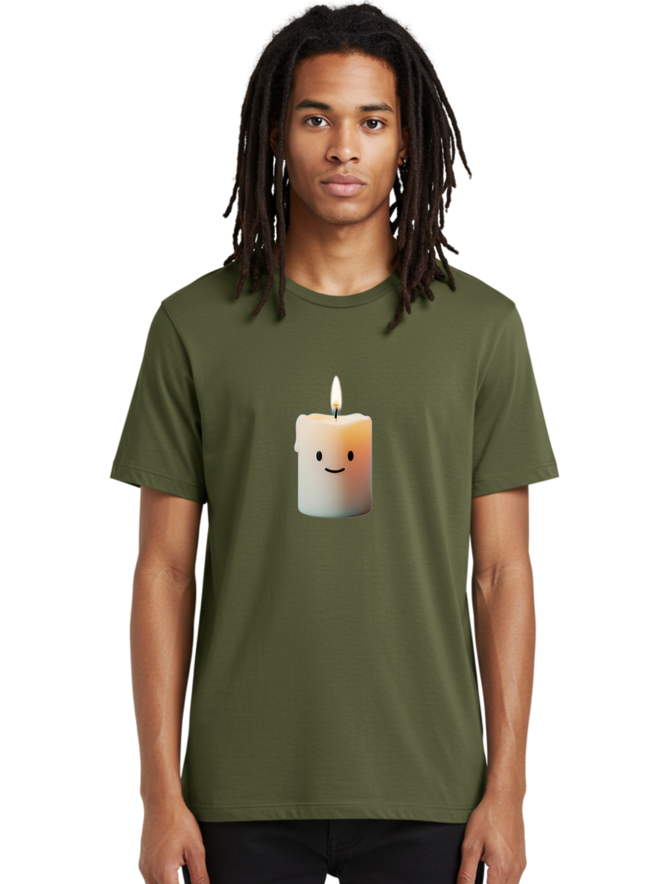 Smiling-Candle-1 Men'S Graphic Tee, 100% Cotton, Comfortable Casual Summer Wear, Machine Washable, Vintage Camera, Old Camera, Antique Camera, Black Camera, Classic Photography, Photography Equipment, Nostalgic Device, Film Camera, Camera Art Bai381