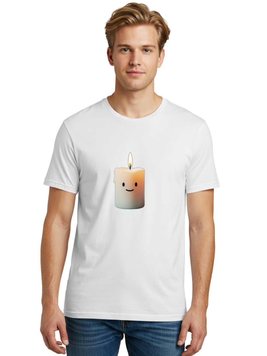 Smiling-Candle-1 Men'S Graphic Tee, 100% Cotton, Comfortable Casual Summer Wear, Machine Washable, Vintage Camera, Old Camera, Antique Camera, Black Camera, Classic Photography, Photography Equipment, Nostalgic Device, Film Camera, Camera Art Bai381