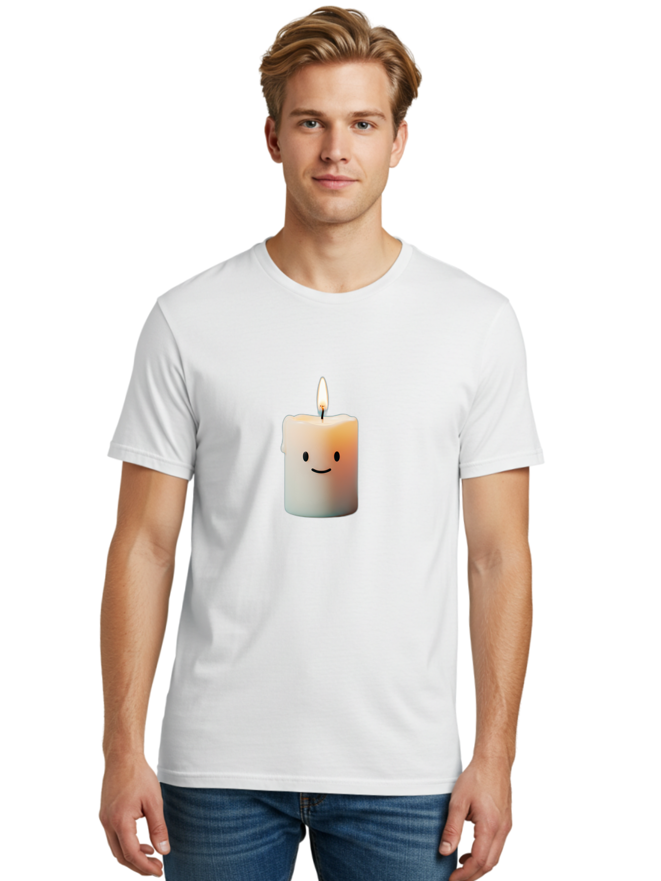 Smiling-Candle-1 Men'S Graphic Tee, 100% Cotton, Comfortable Casual Summer Wear, Machine Washable, Vintage Camera, Old Camera, Antique Camera, Black Camera, Classic Photography, Photography Equipment, Nostalgic Device, Film Camera, Camera Art Bai381