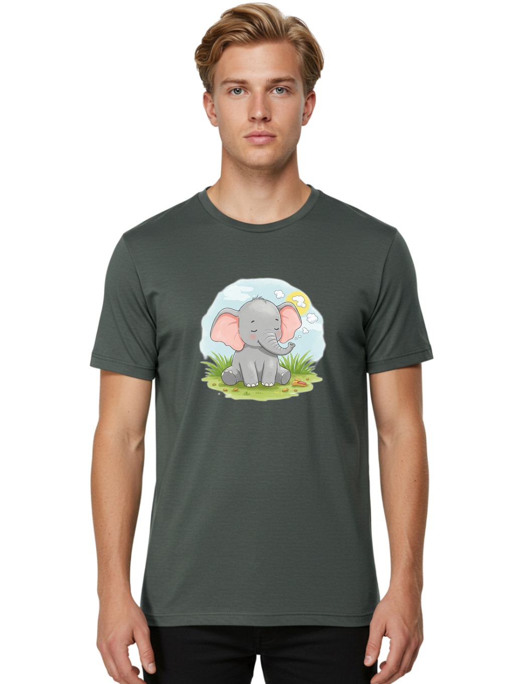Smiling-Elephant Men'S Graphic Tee, 100% Cotton, Comfortable Casual Summer Wear, Machine Washable, Vintage Camera, Old Camera, Antique Camera, Black Camera, Classic Photography, Photography Equipment, Nostalgic Device, Film Camera, Camera Art Bai388
