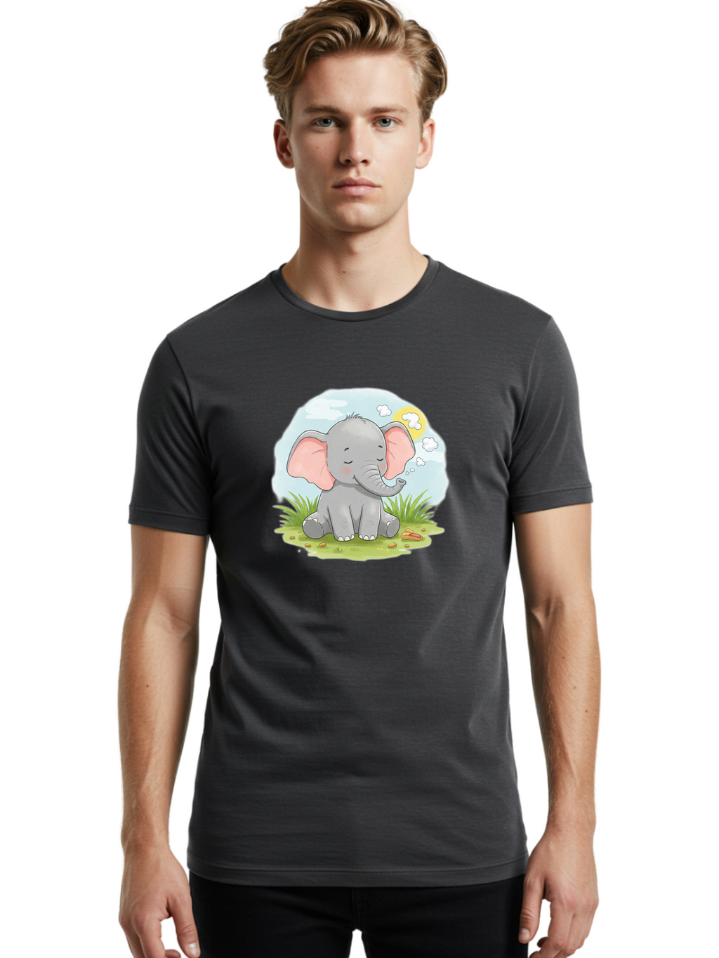 Smiling-Elephant Men'S Graphic Tee, 100% Cotton, Comfortable Casual Summer Wear, Machine Washable, Vintage Camera, Old Camera, Antique Camera, Black Camera, Classic Photography, Photography Equipment, Nostalgic Device, Film Camera, Camera Art Bai388